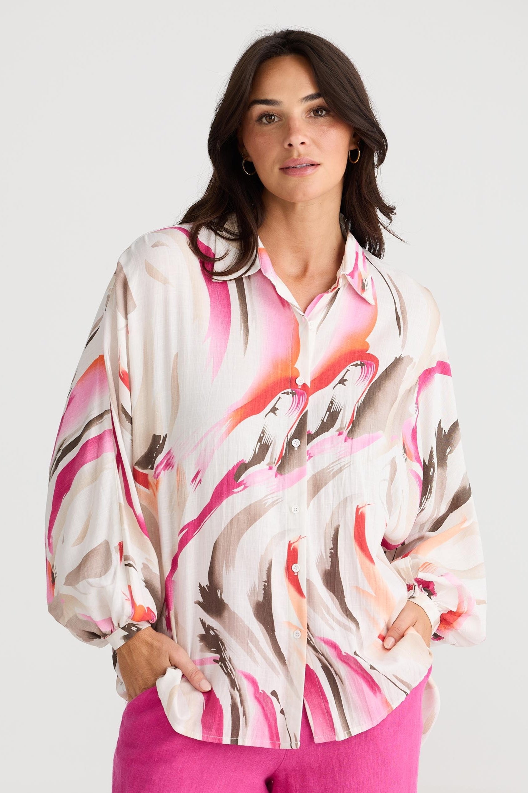 Monty Shirt - Boysenberry Swirl