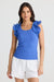 Frills Tank - Cobalt