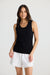Amba Solid Tank - Black