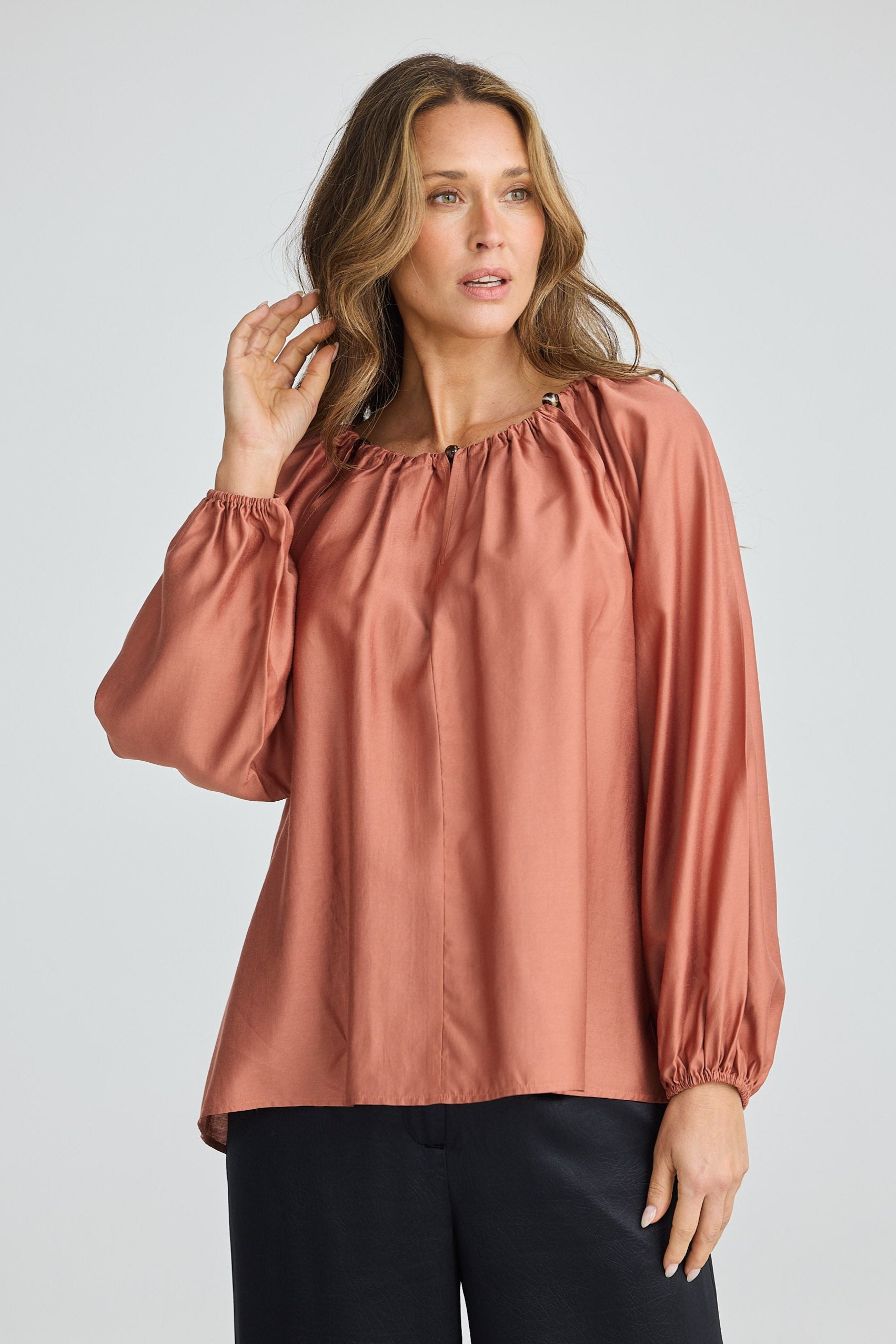 Carlisle Blouse - Terracotta