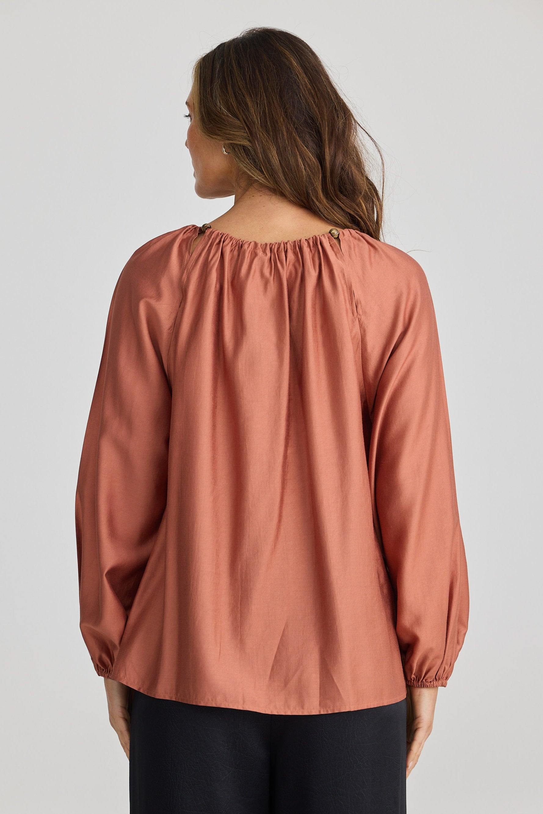 Carlisle Blouse - Terracotta