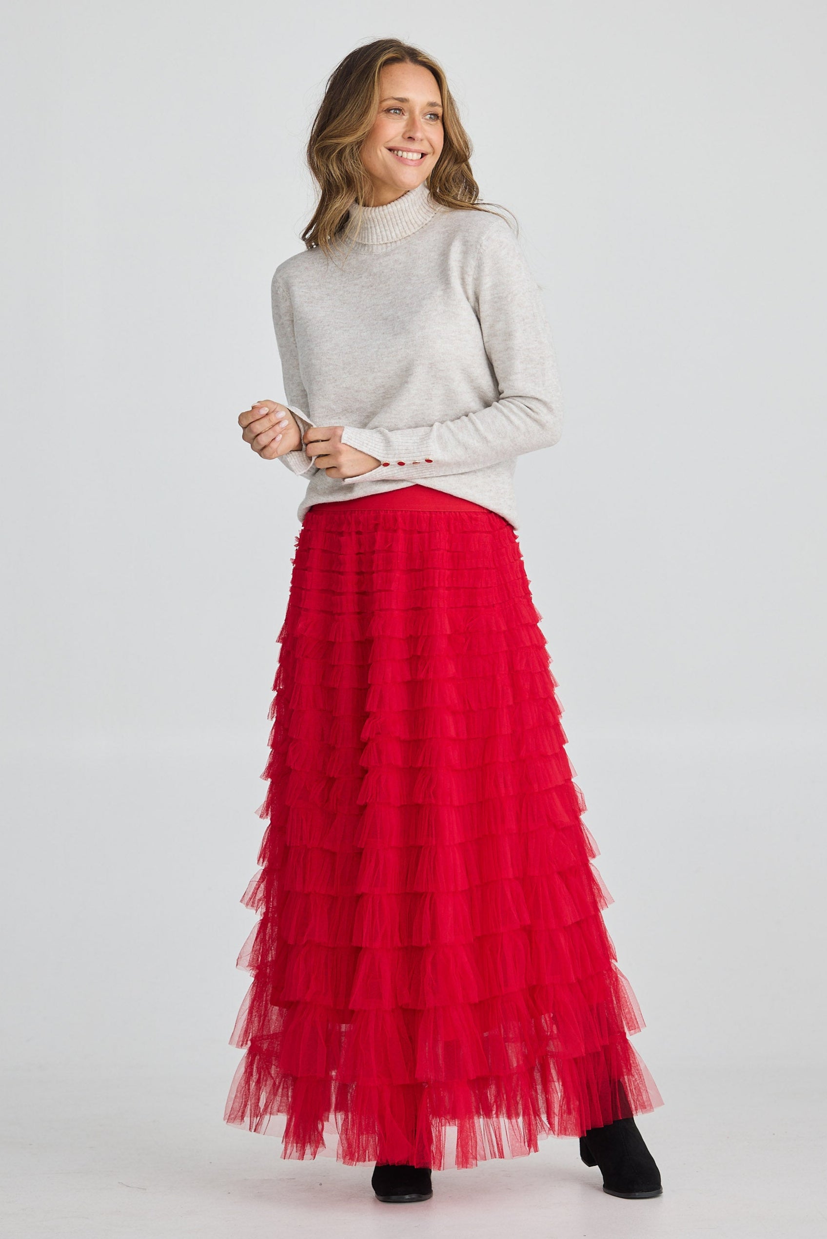 Chance Skirt - Berry Red - Brave+True