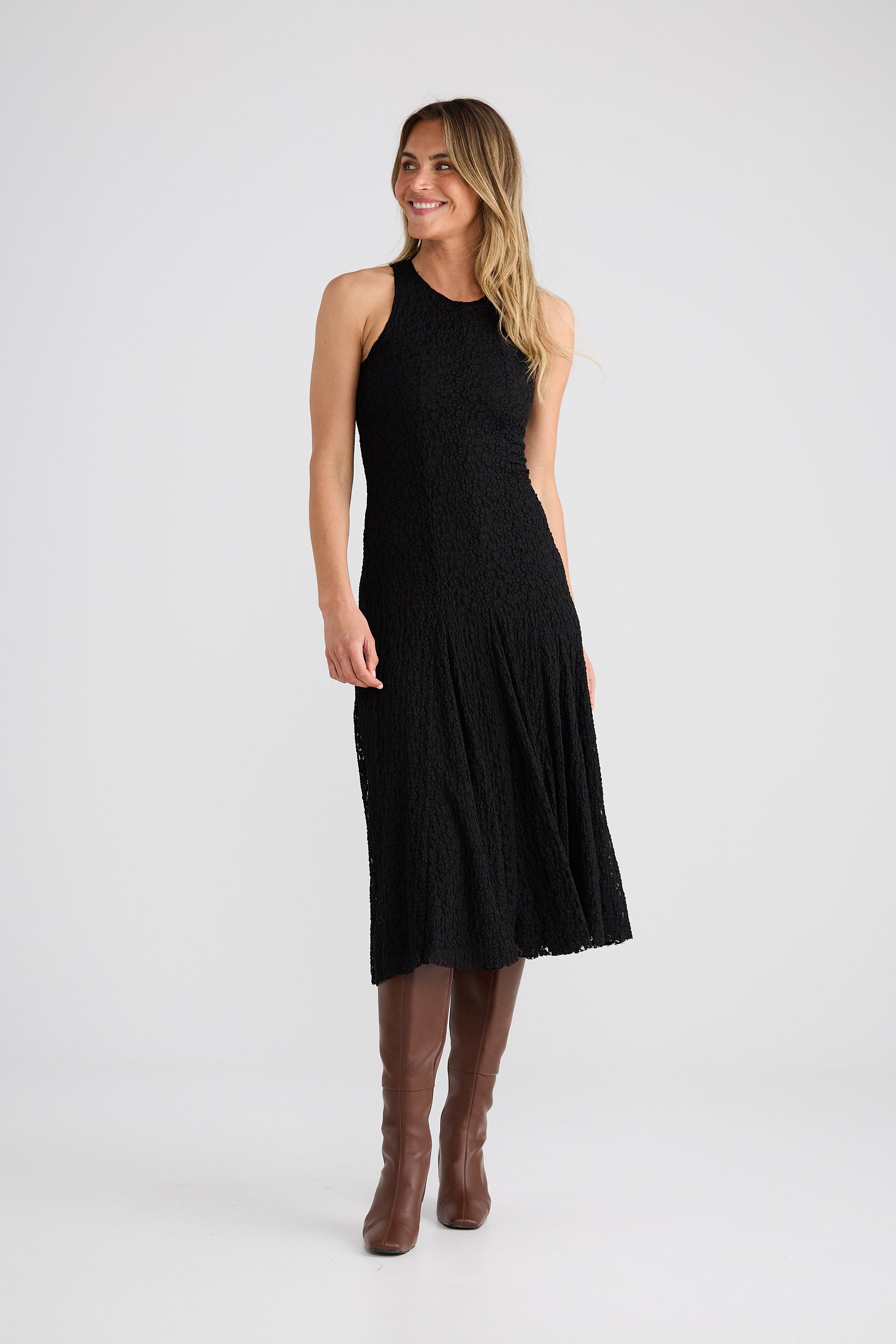 marine layer lexi rib daytime midi dress Marine Layer Lexi Rib Mock Neck Midi Dress