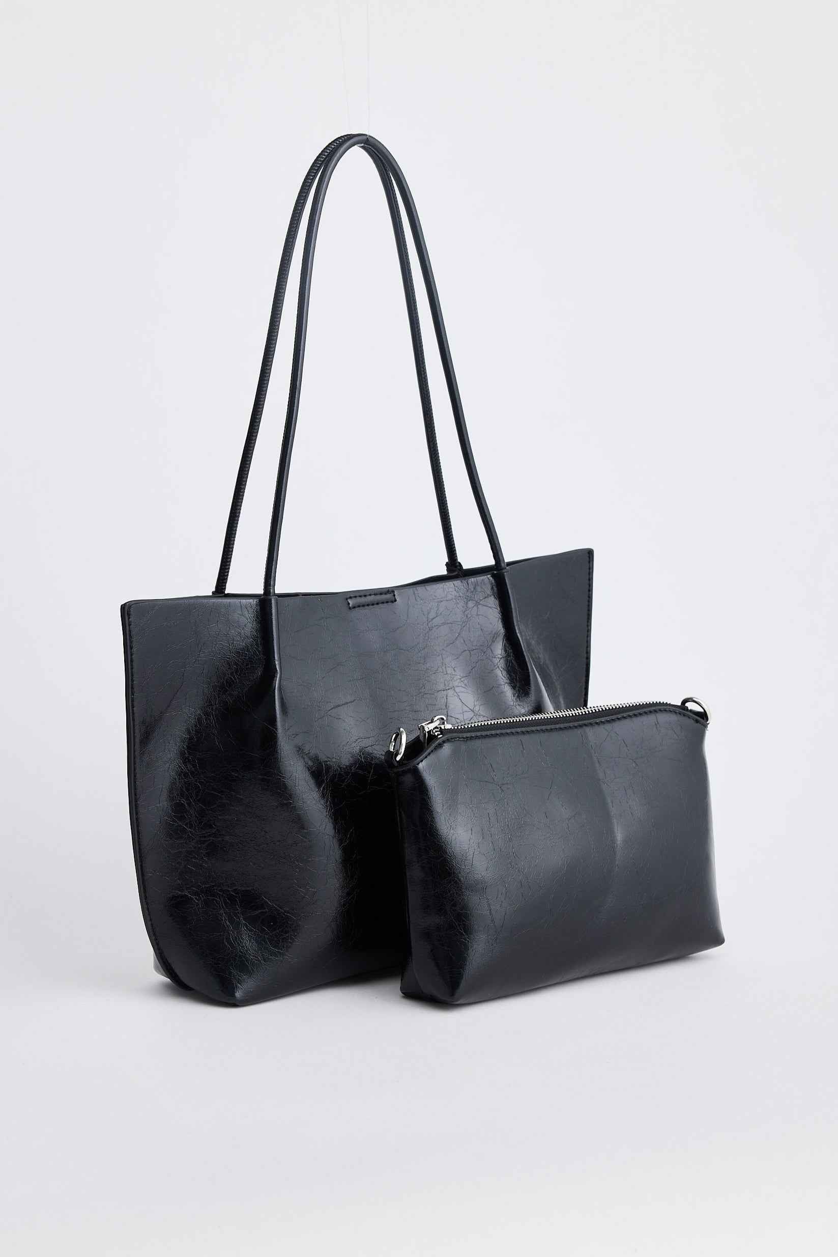 Eloise Bag And Pouch Set - Black