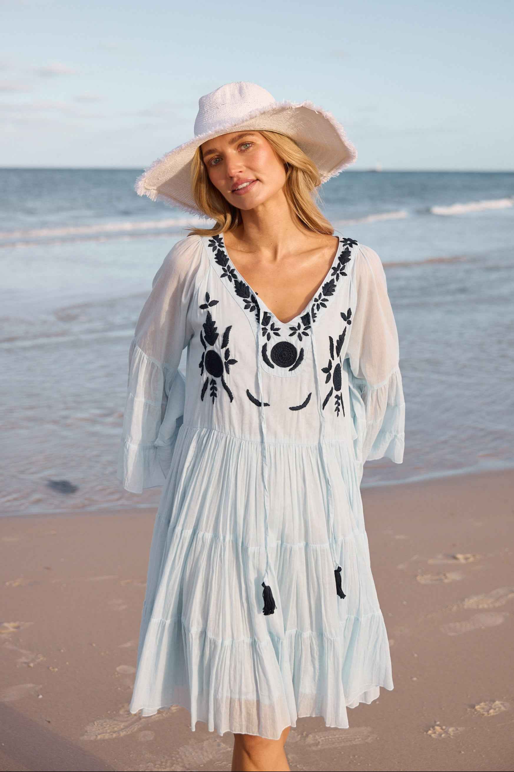Sea Breeze Sun Hat - White
