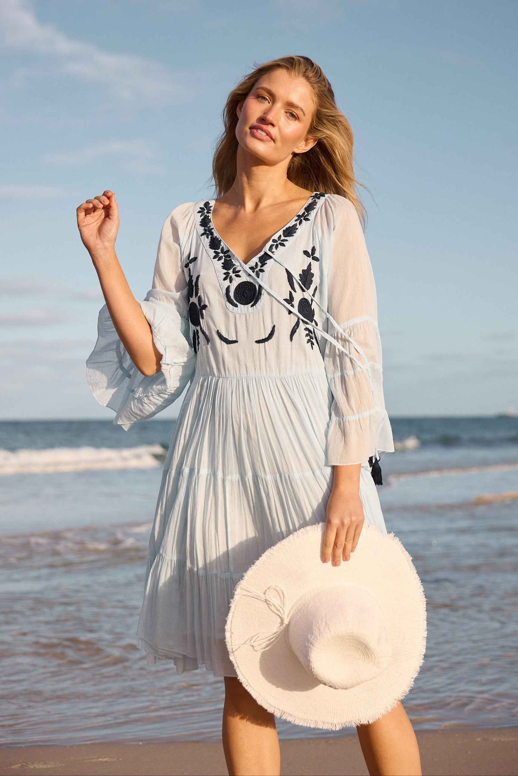 Sea Breeze Sun Hat - White