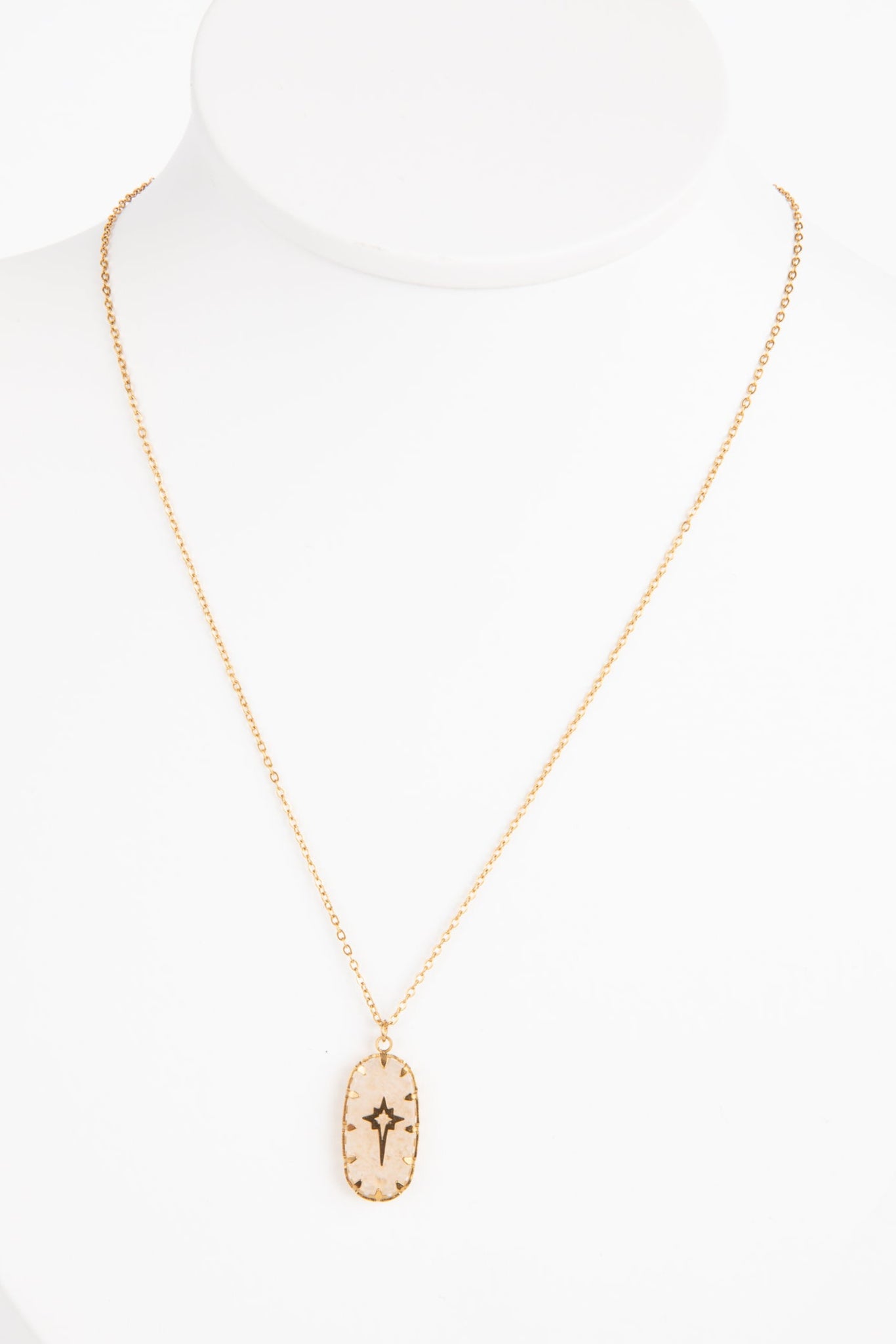 Shooting Star Necklace - Milky White - Brave+True