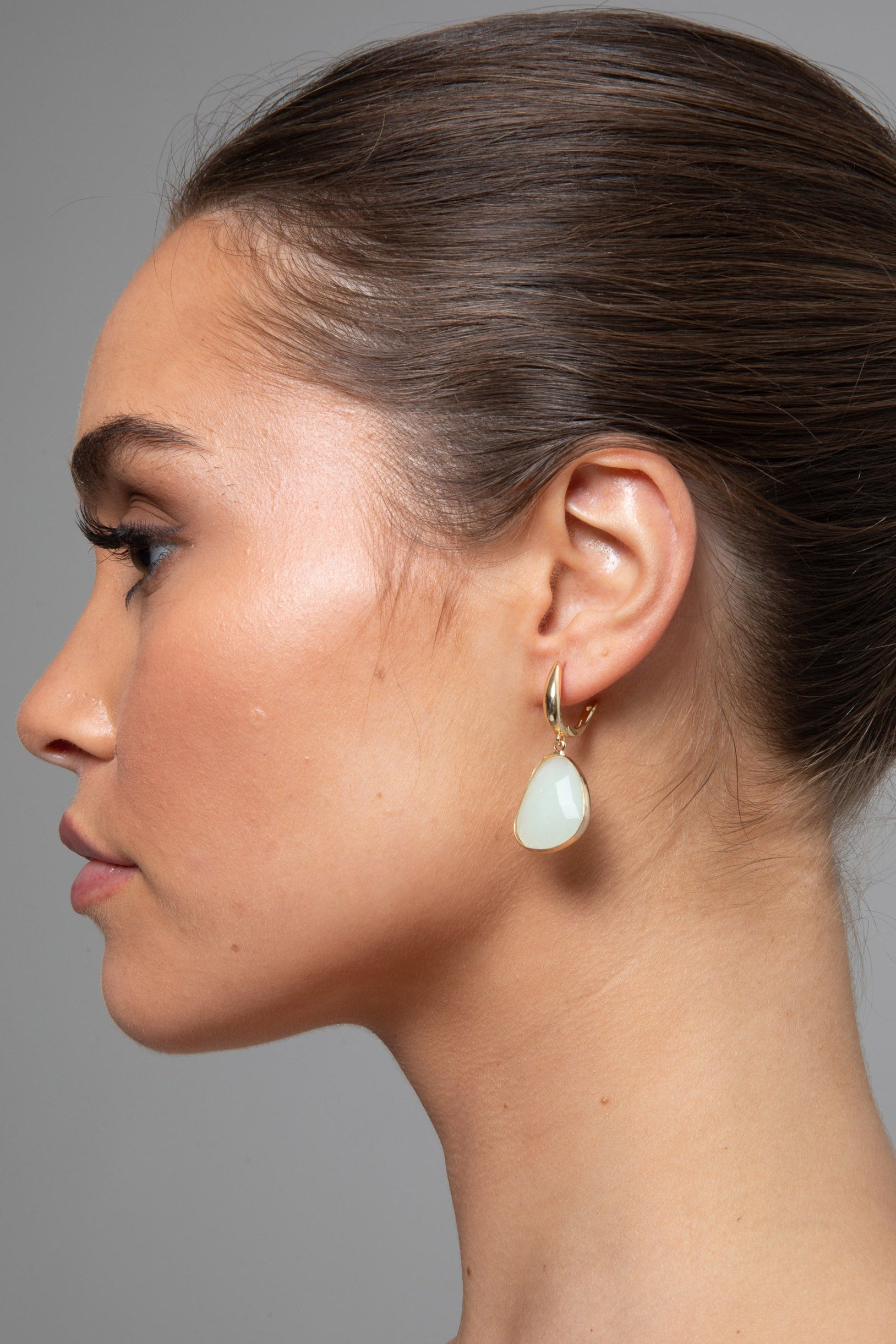 Bailey Jewel Earrings - Green Opal - Brave+True