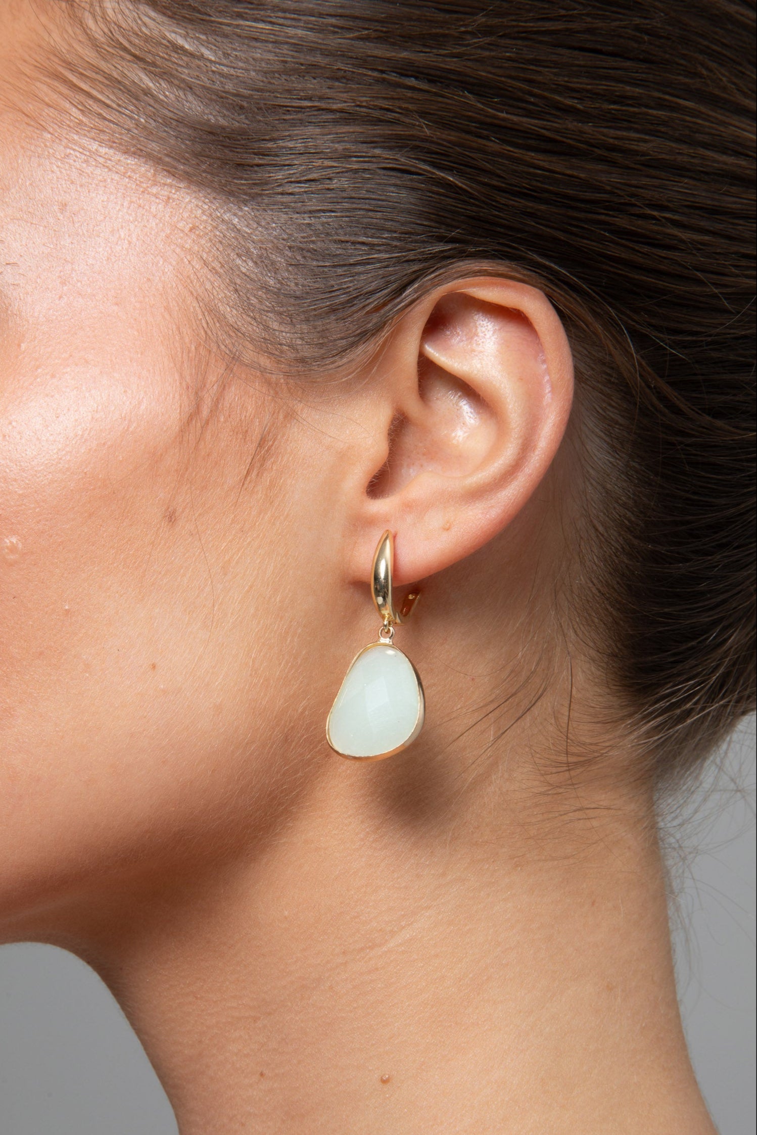 Bailey Jewel Earrings - Green Opal - Brave+True