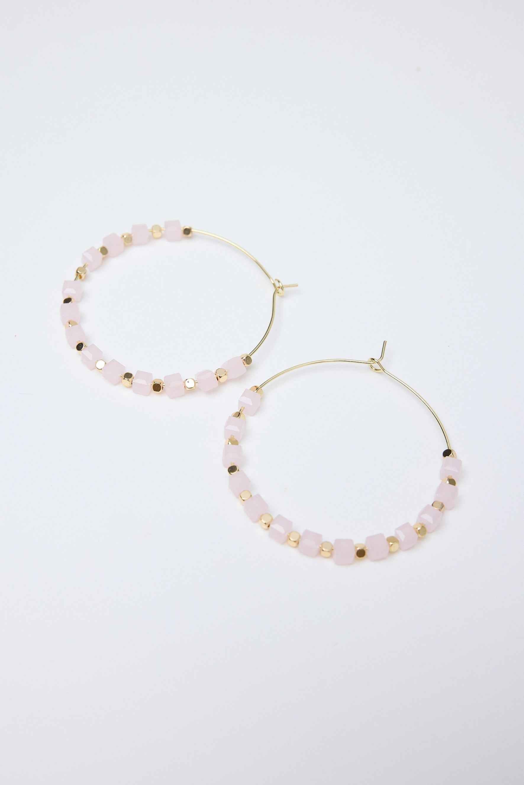 Emma Earrings - Pink