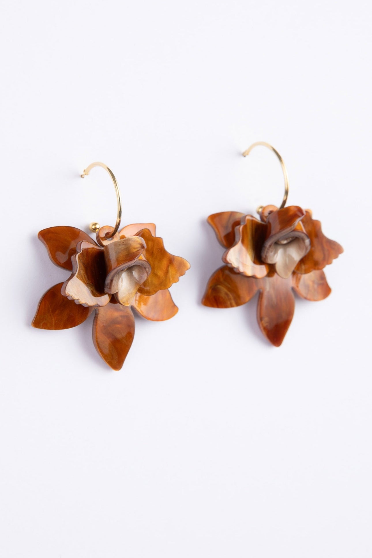 Alinta Earrings - Caramel