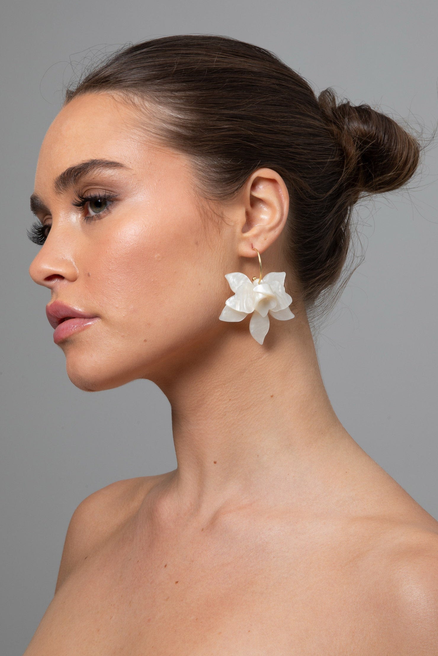 Alinta Earrings - White