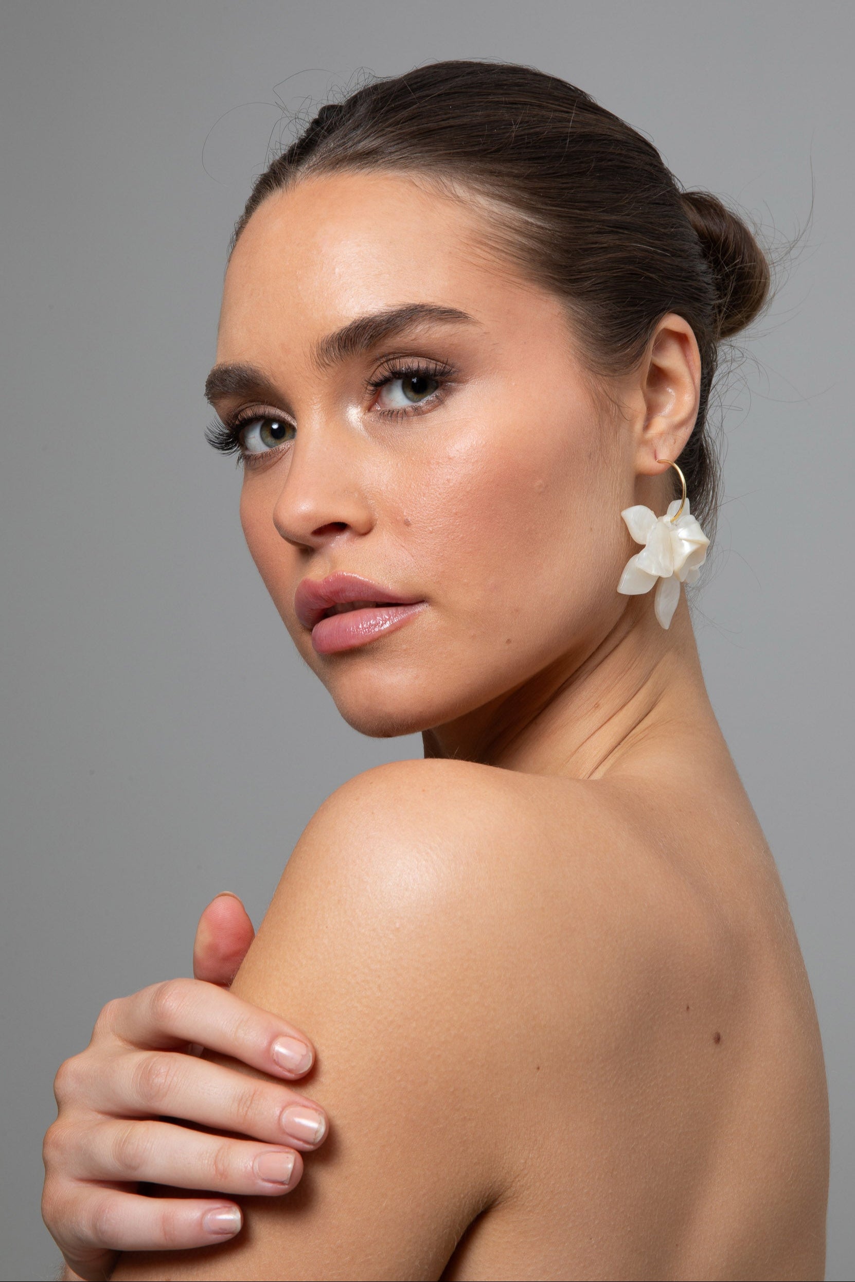 Alinta Earrings - White