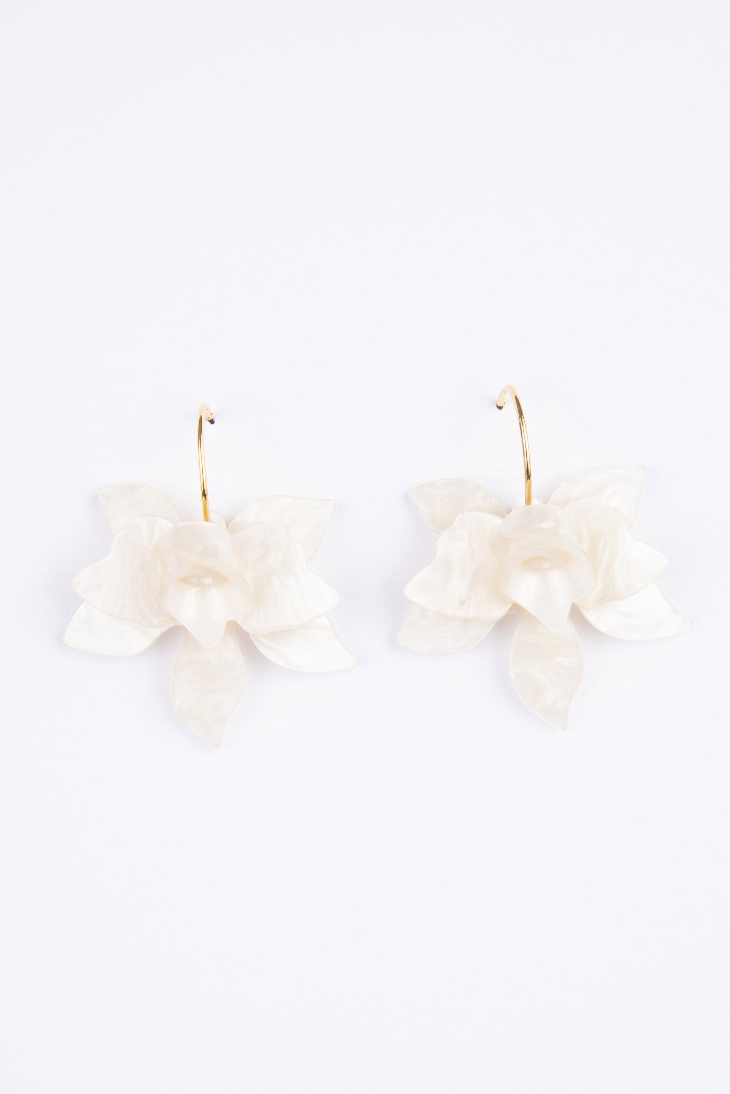 Alinta Earrings - White