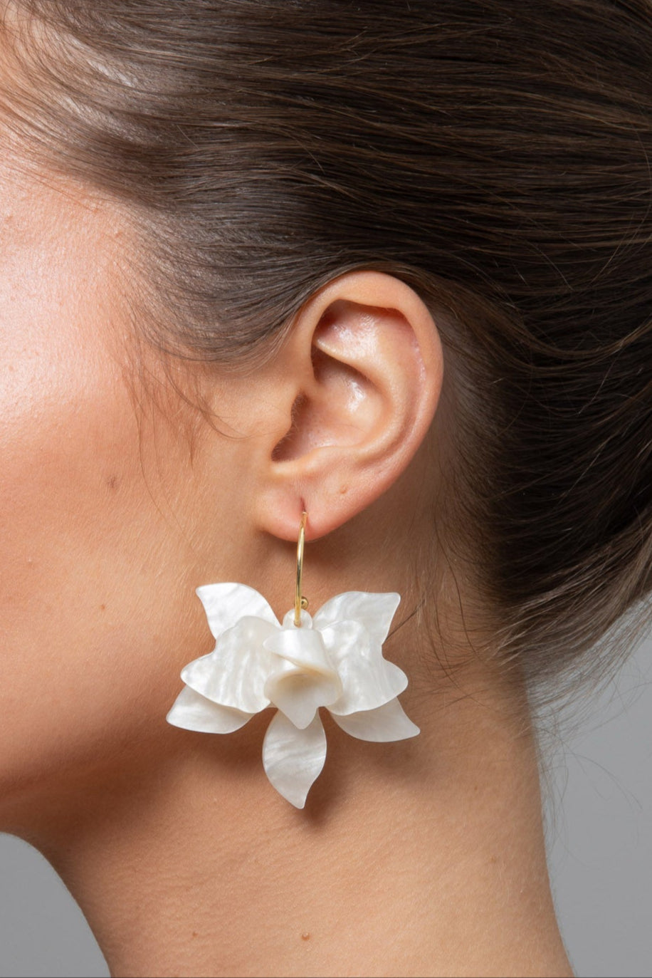 Alinta Earrings - White
