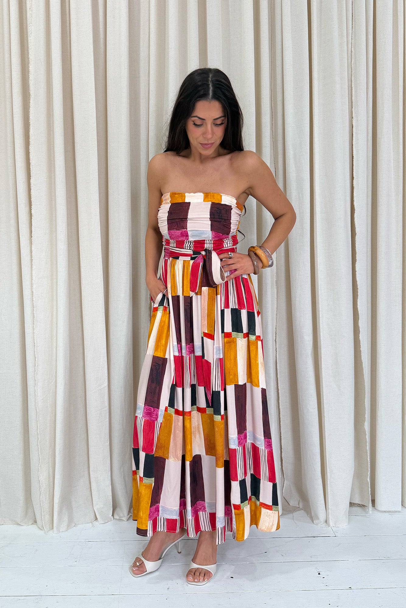 Avalon Dress - Painterly Geo