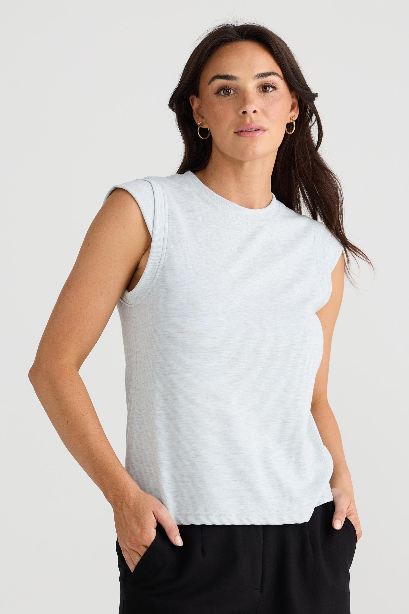 Barlow Top - Grey Marle