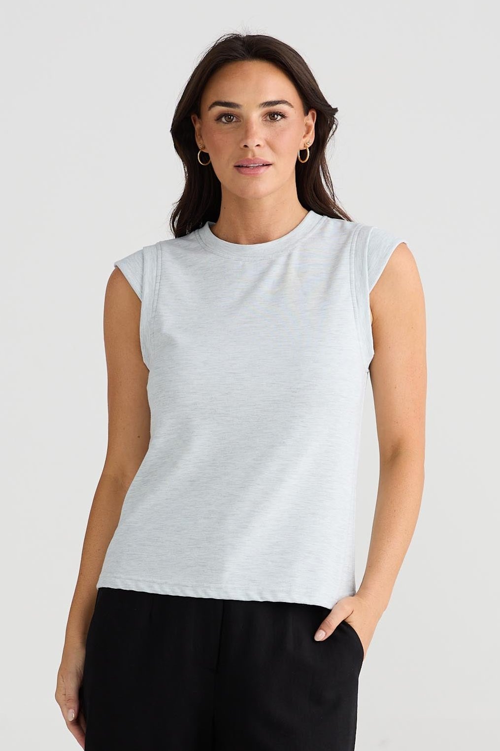 Barlow Top - Grey Marle