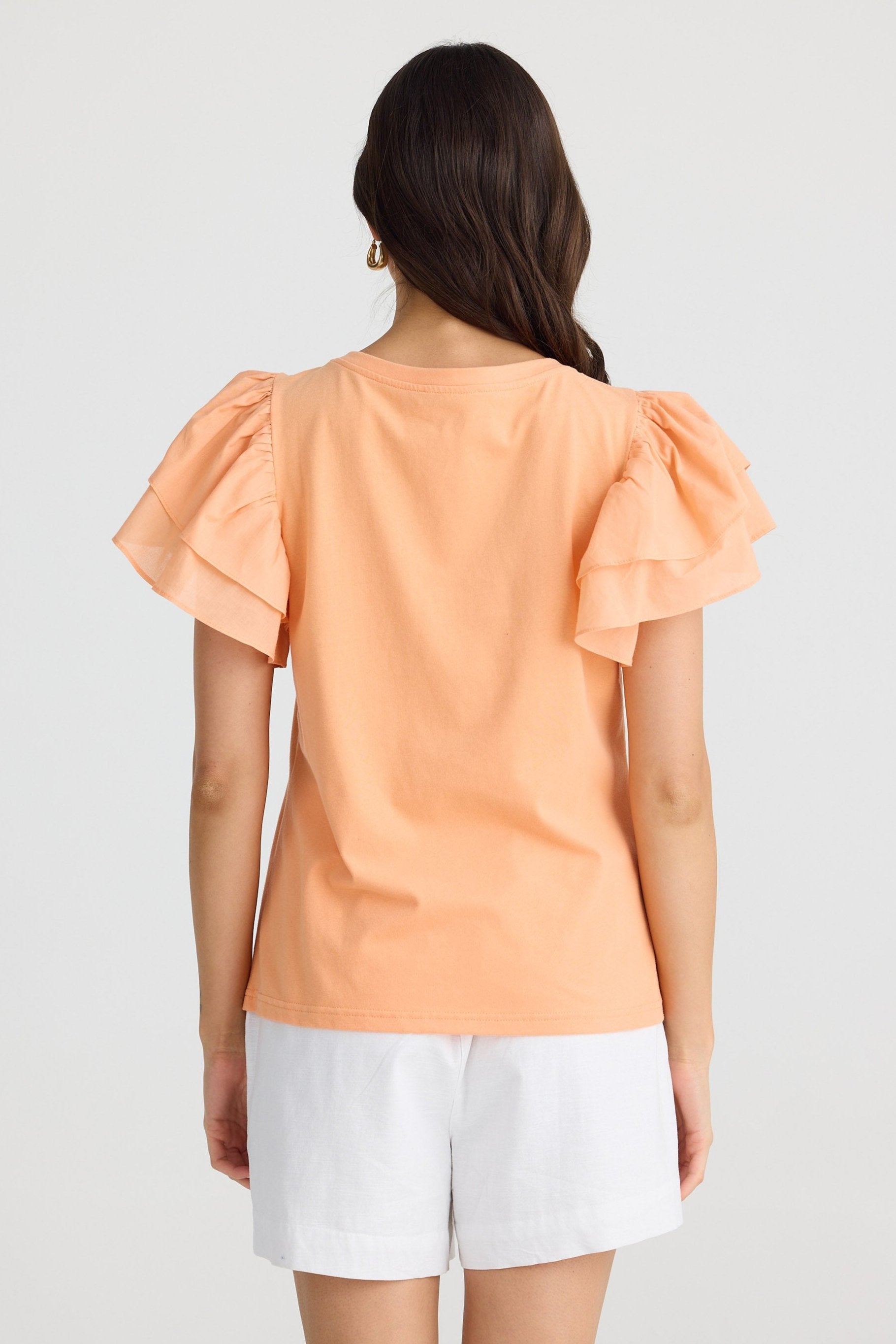 Gigi Vneck Tee - Melon