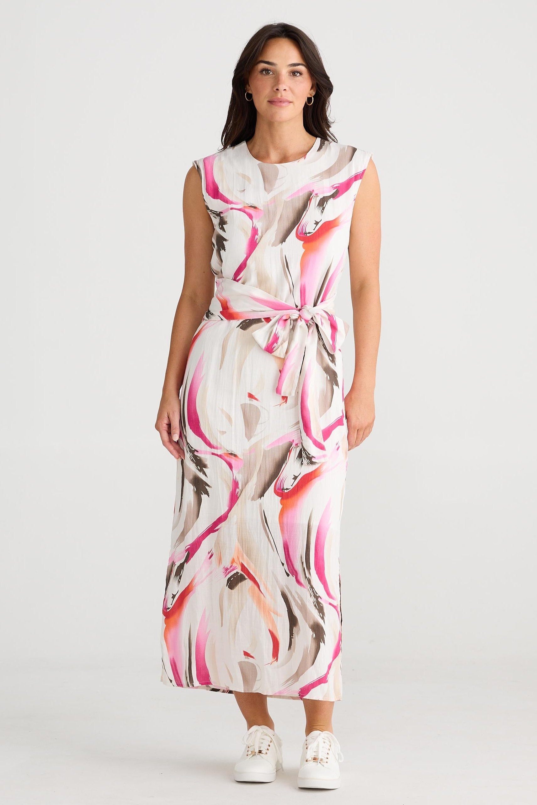 Turning Point Dress - Boysenberry Swirl