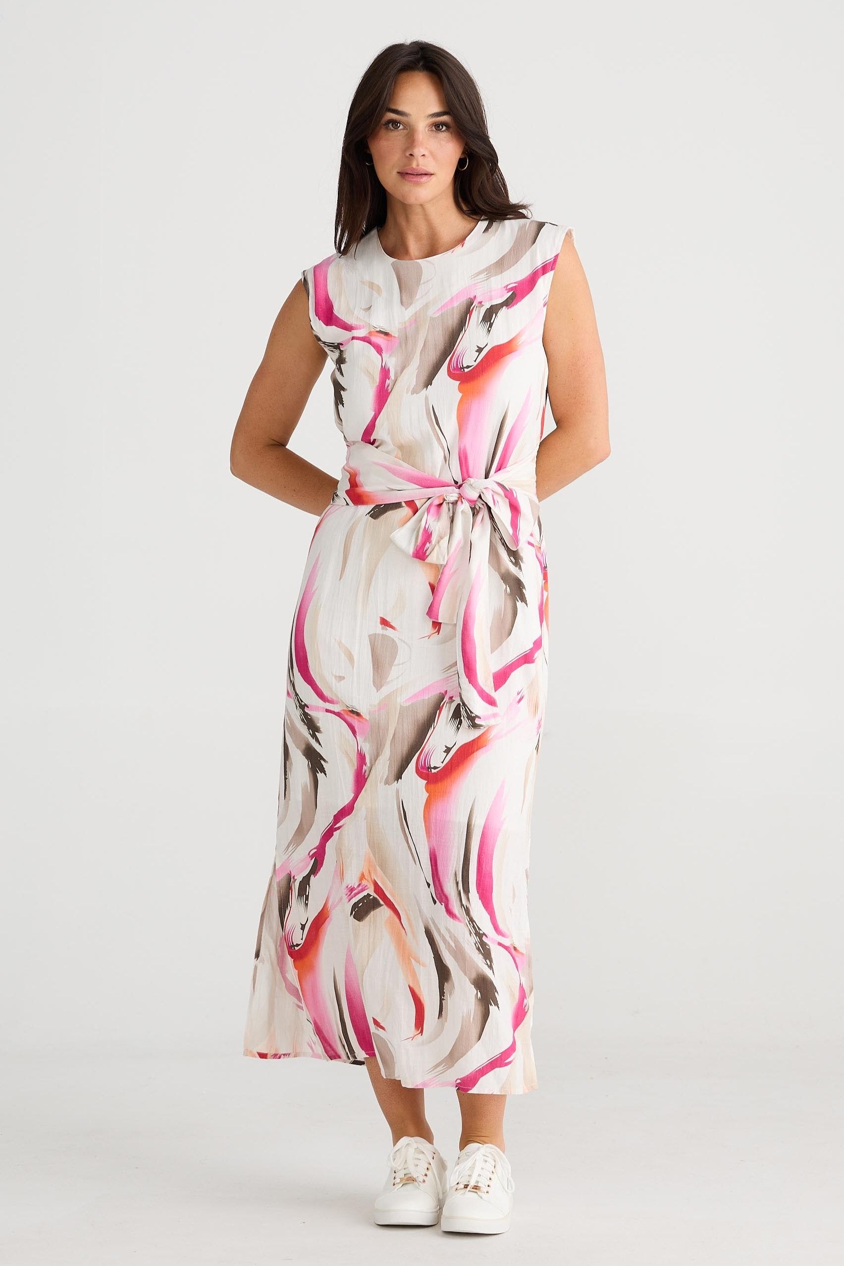Turning Point Dress - Boysenberry Swirl