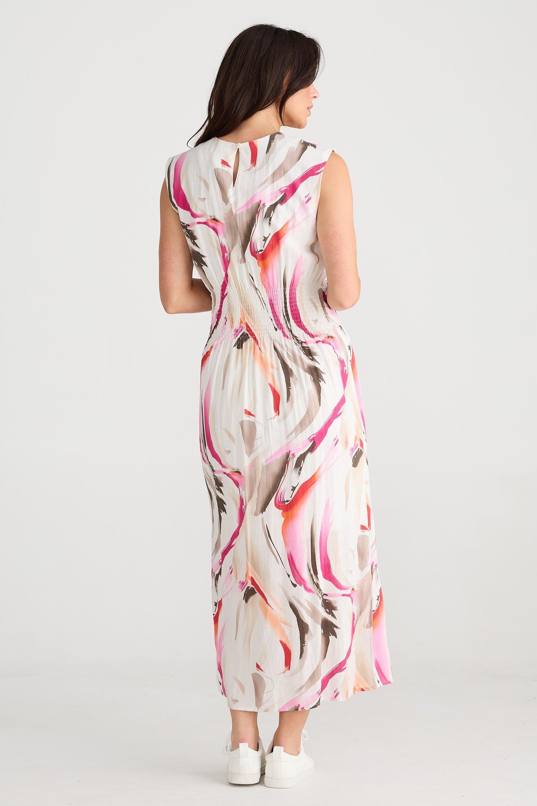 Turning Point Dress - Boysenberry Swirl