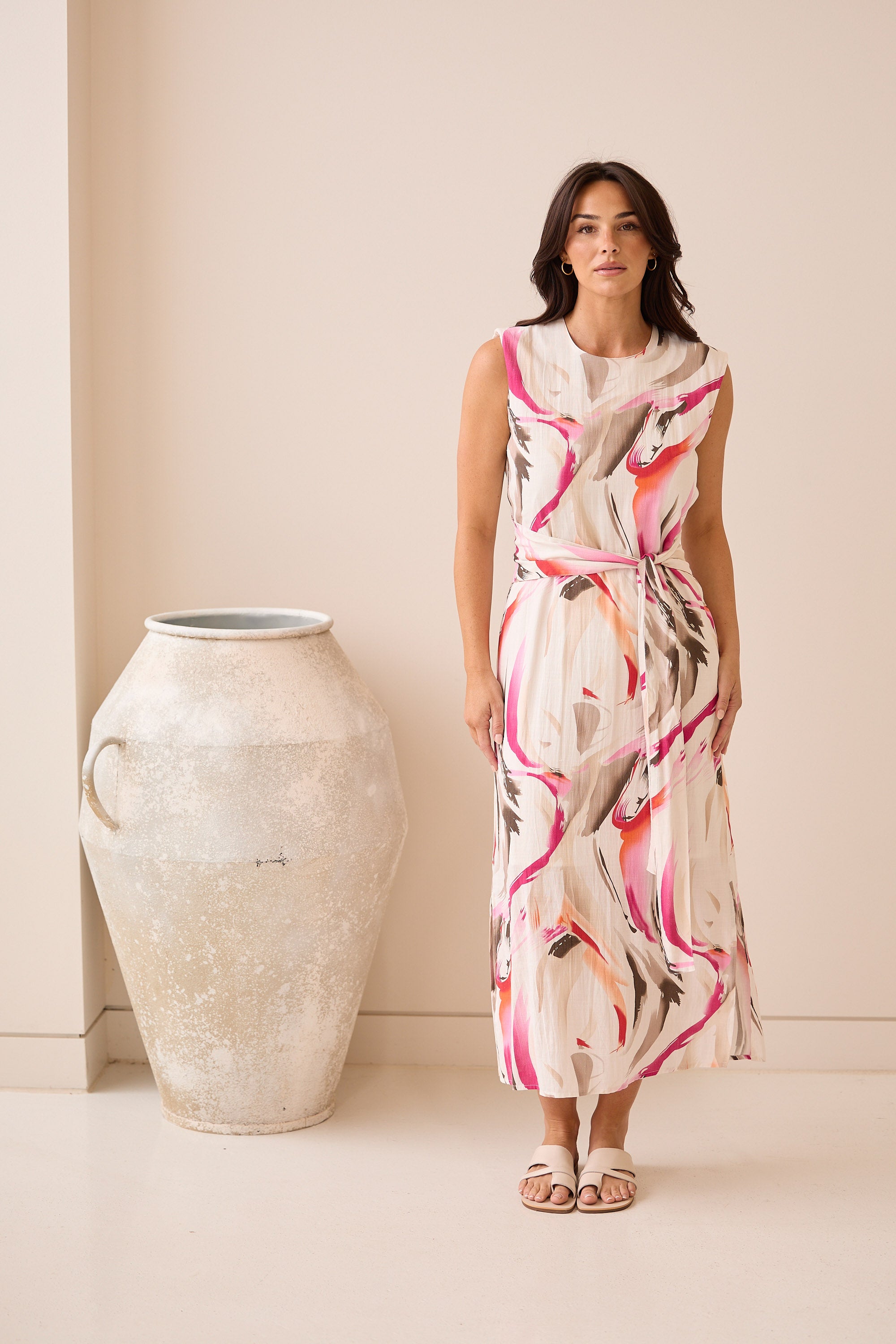 Turning Point Dress - Boysenberry Swirl