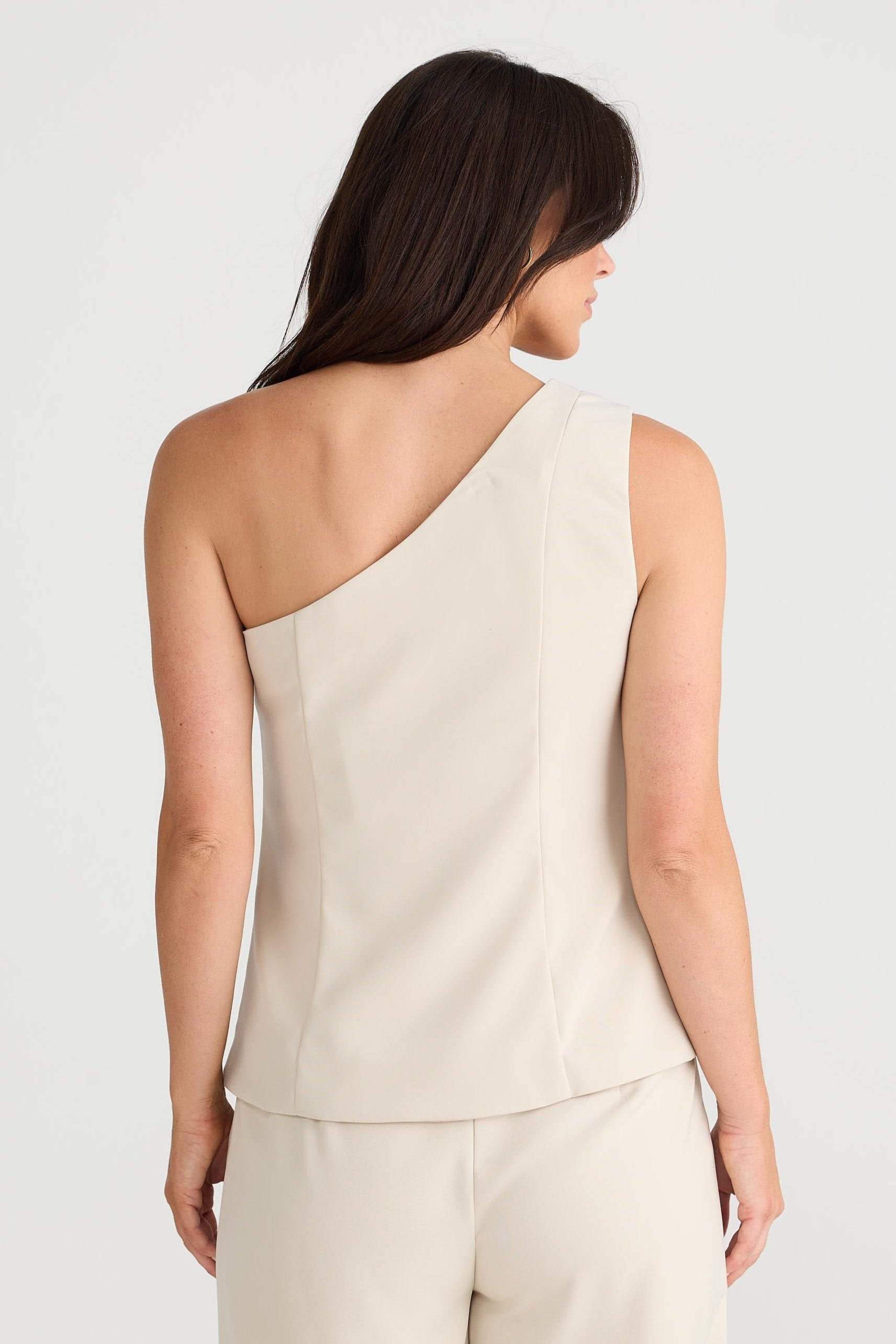 Rozalia Asymmetric Top - Oyster