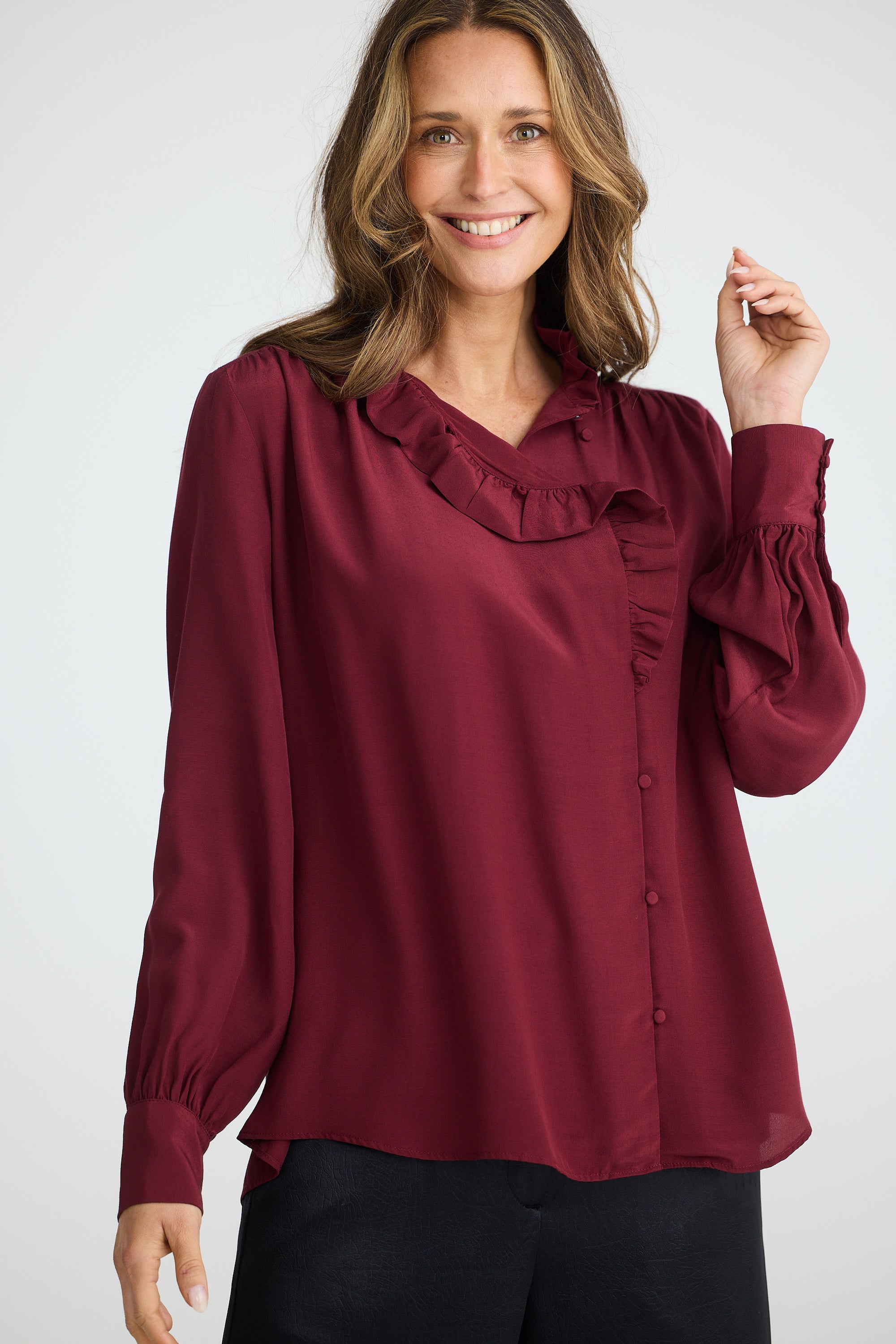 Somerset Shirt - Wine