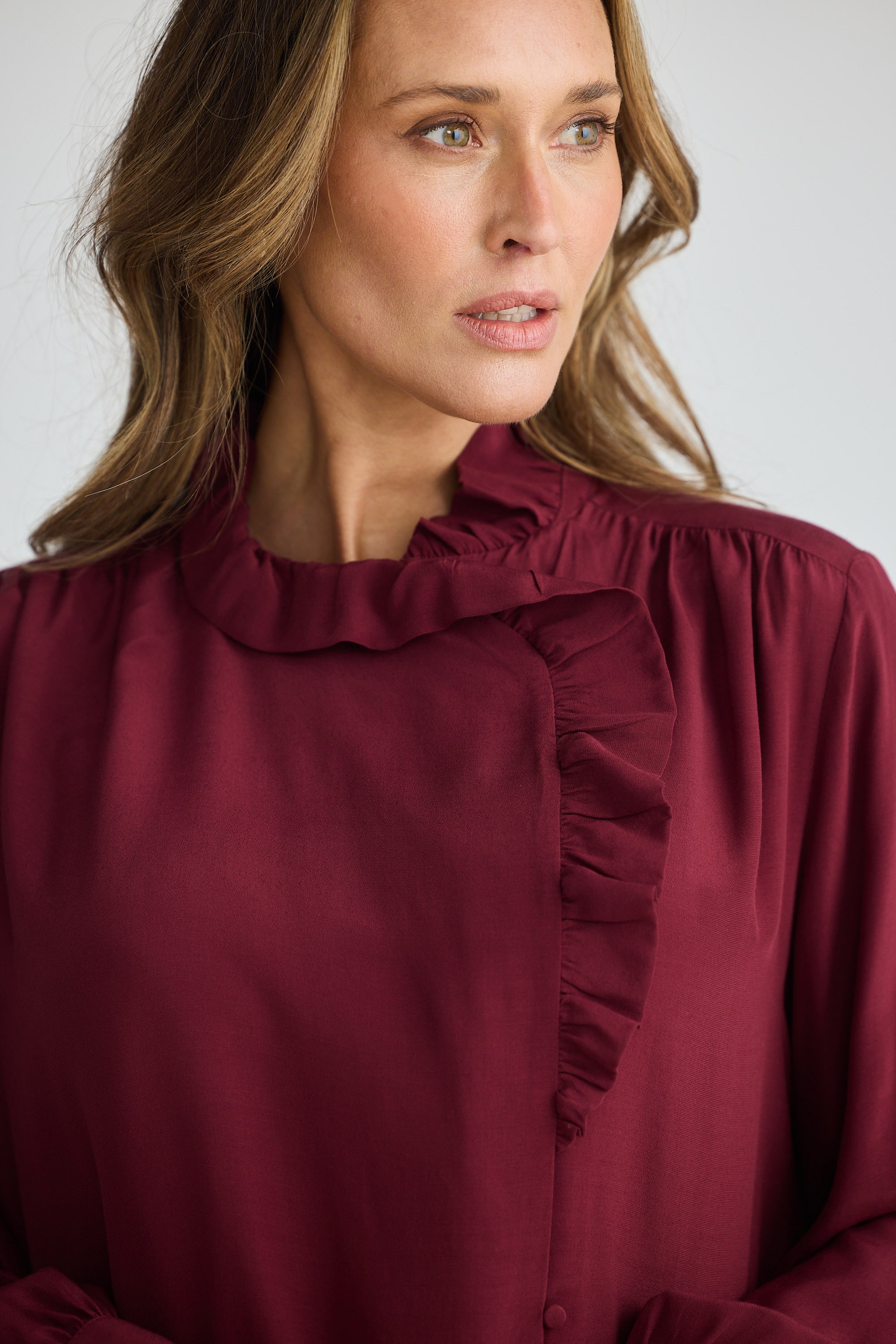 Somerset Shirt - Wine