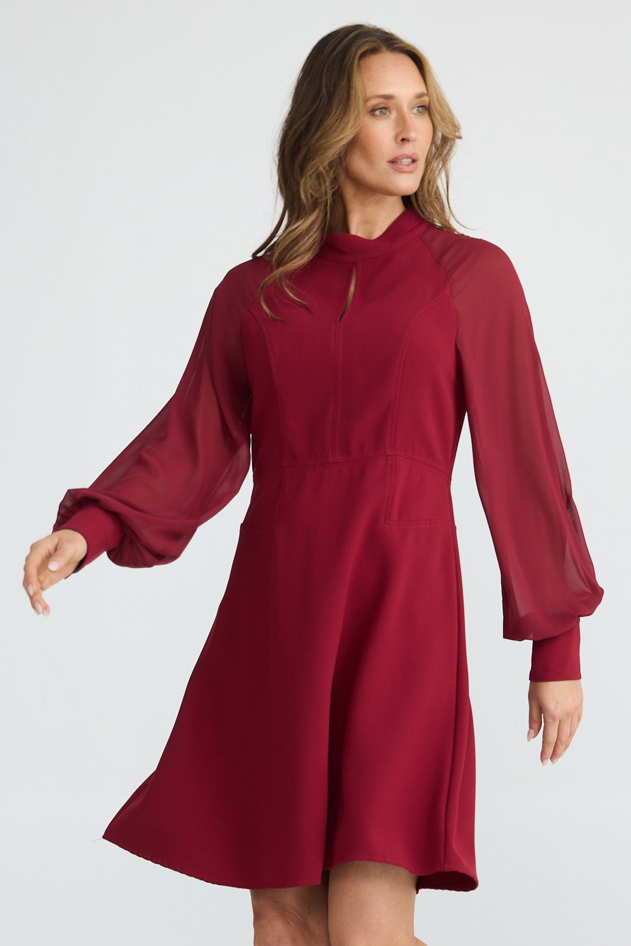 Nancy Dress - Wine