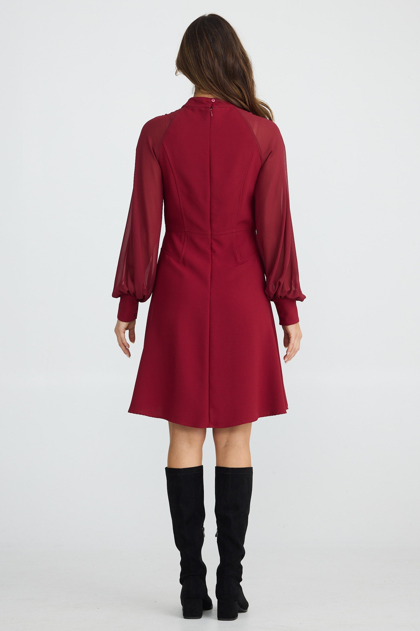 Nancy Dress - Wine