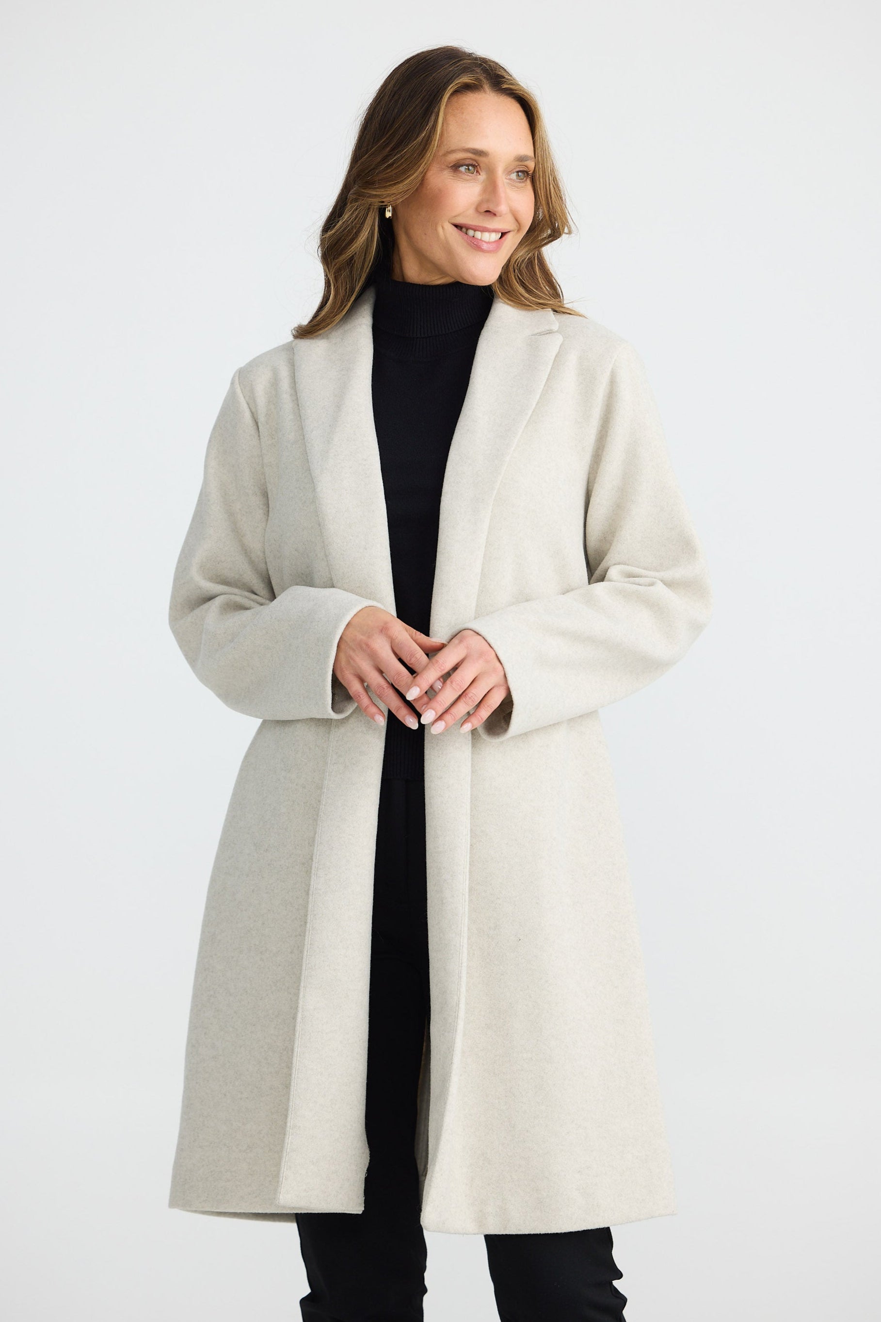 Bella Coat - Oat Marle