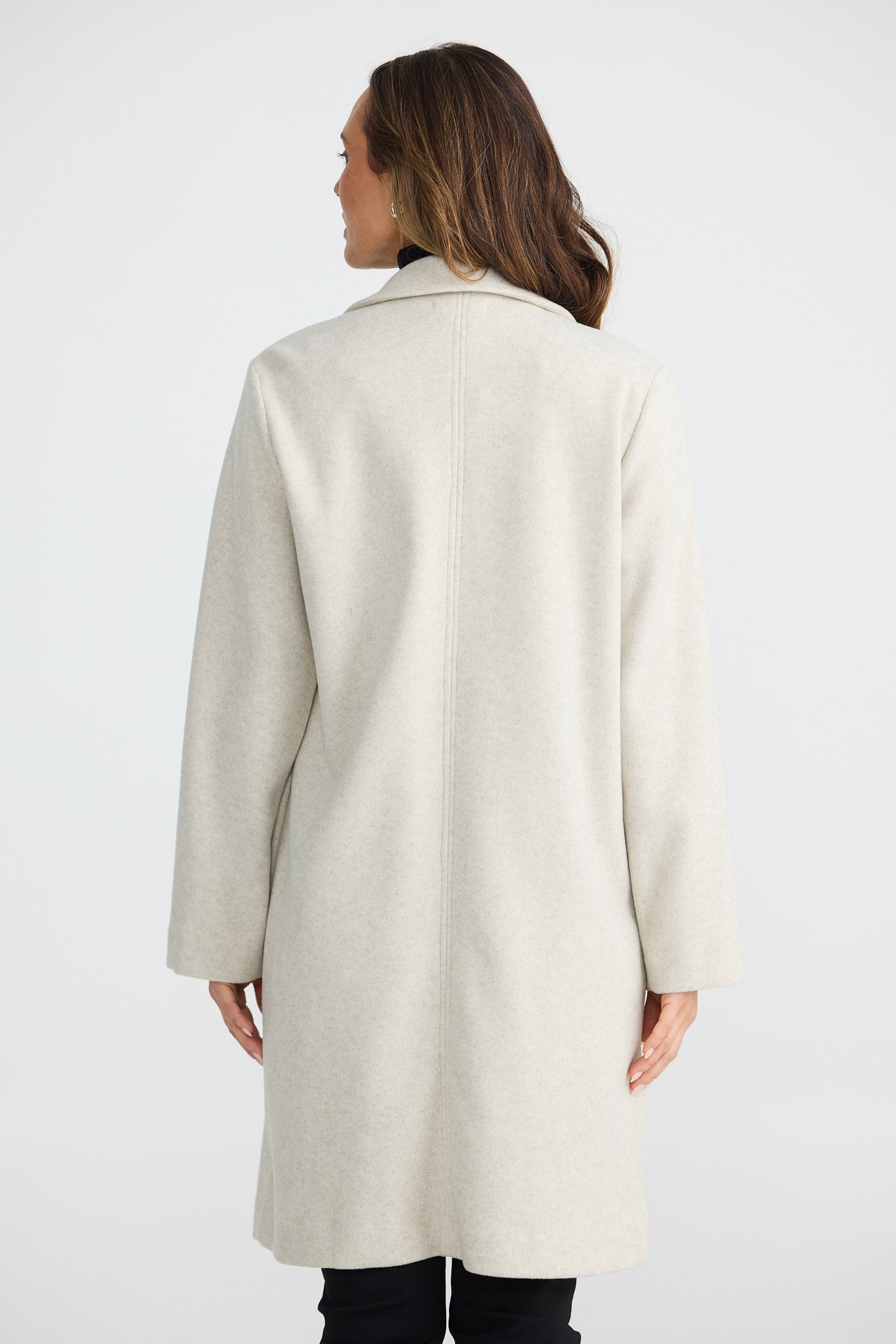 Bella Coat - Oat Marle
