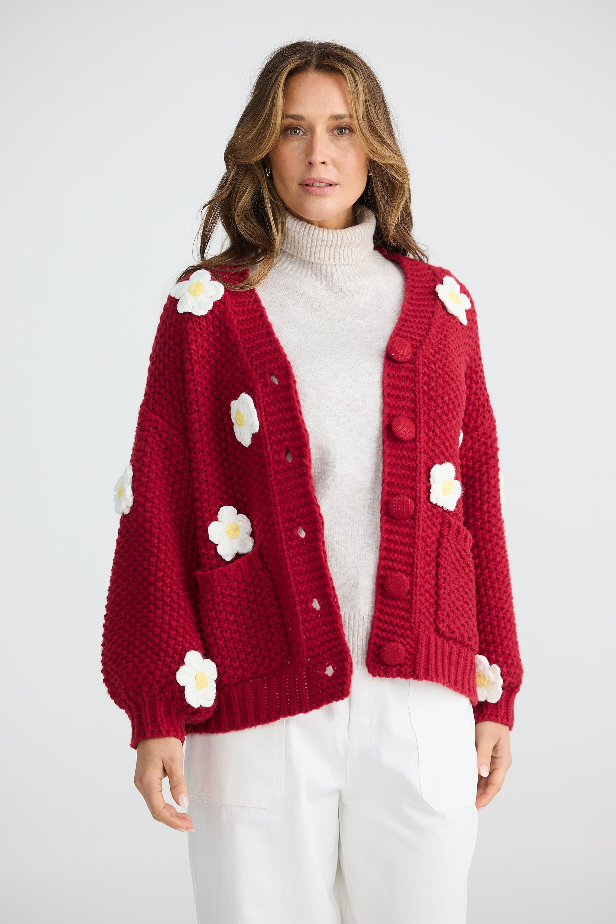 Budburst Cardigan - Cherry