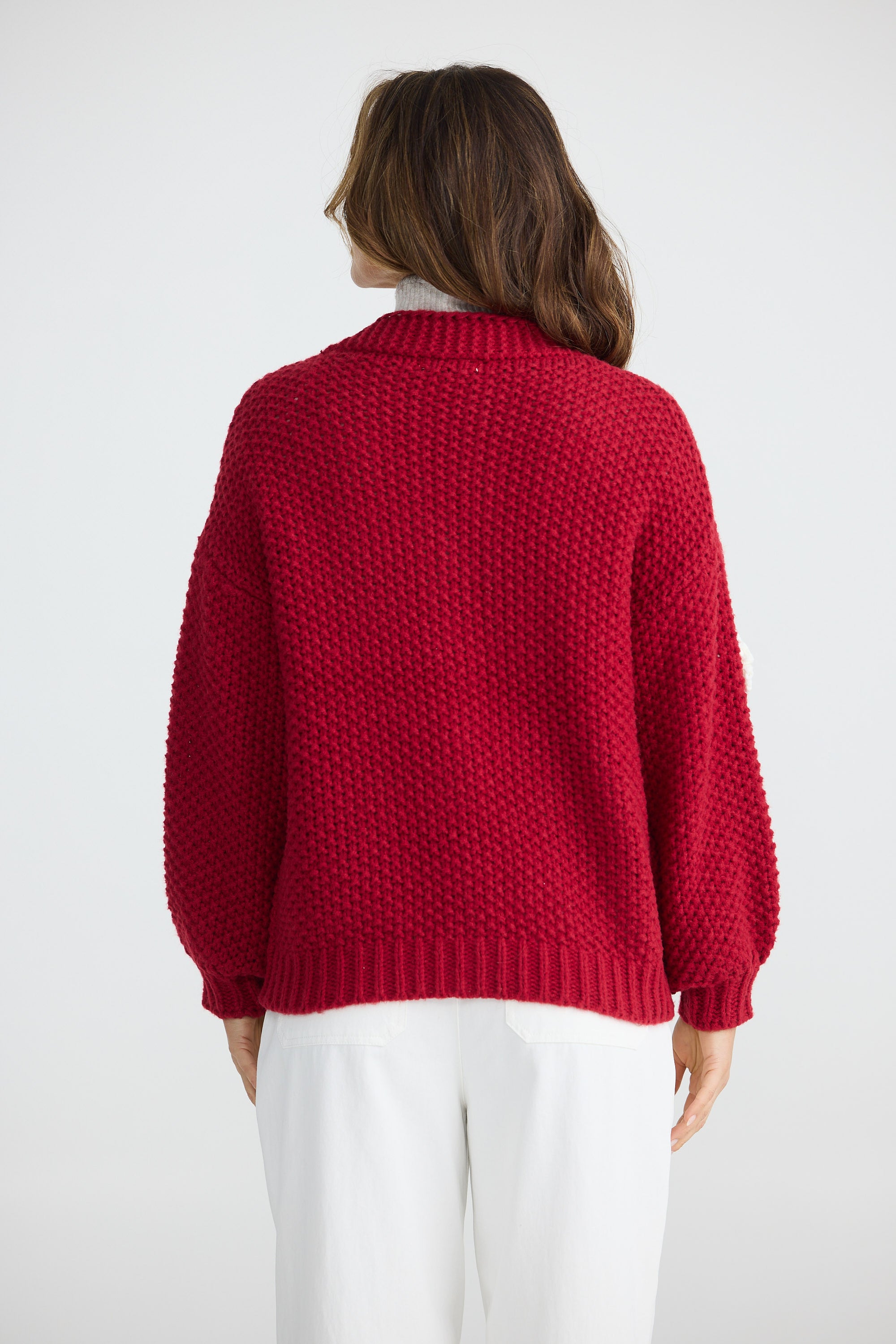 Budburst Cardigan - Cherry