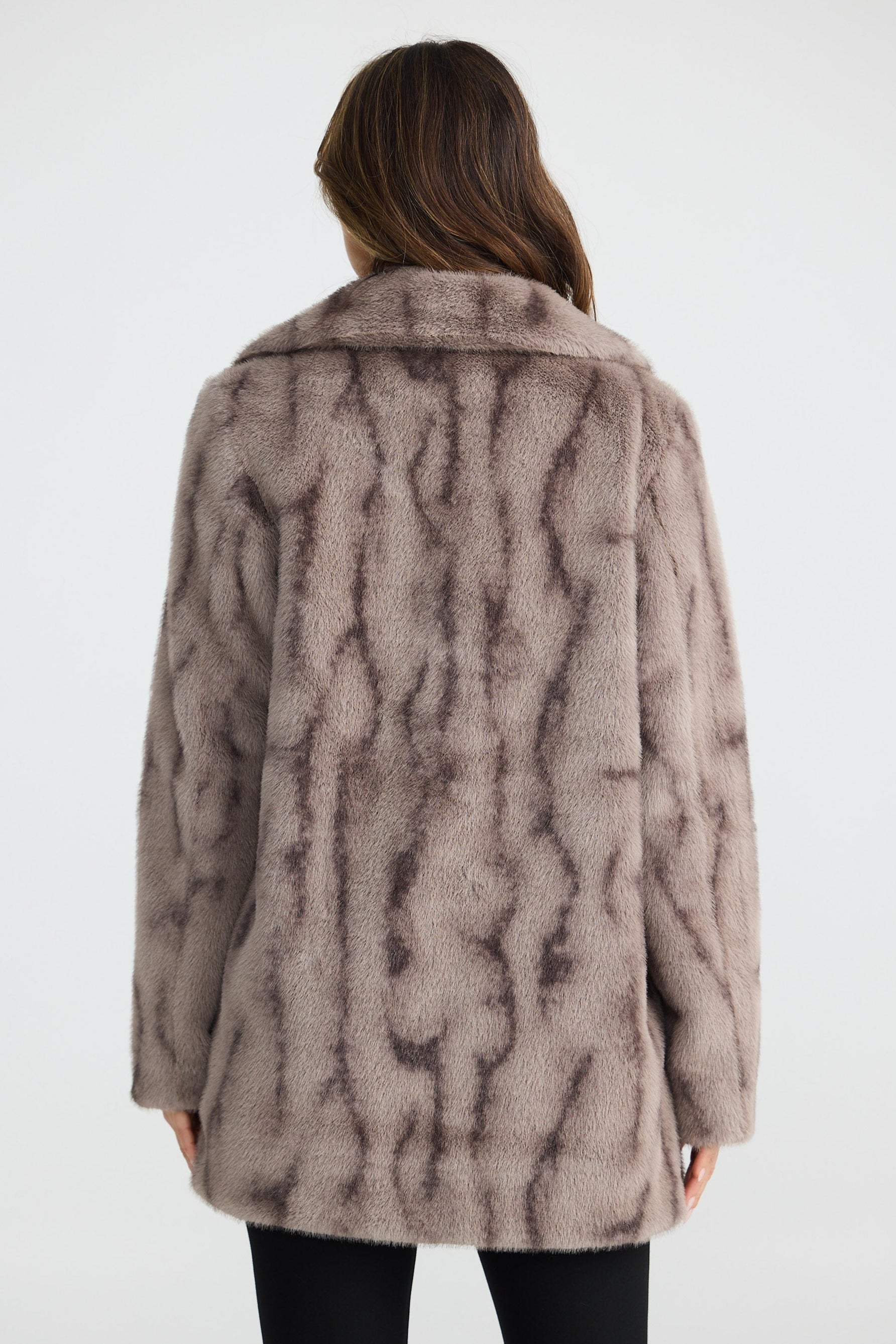 Nadia Fur Coat - Textured Mink