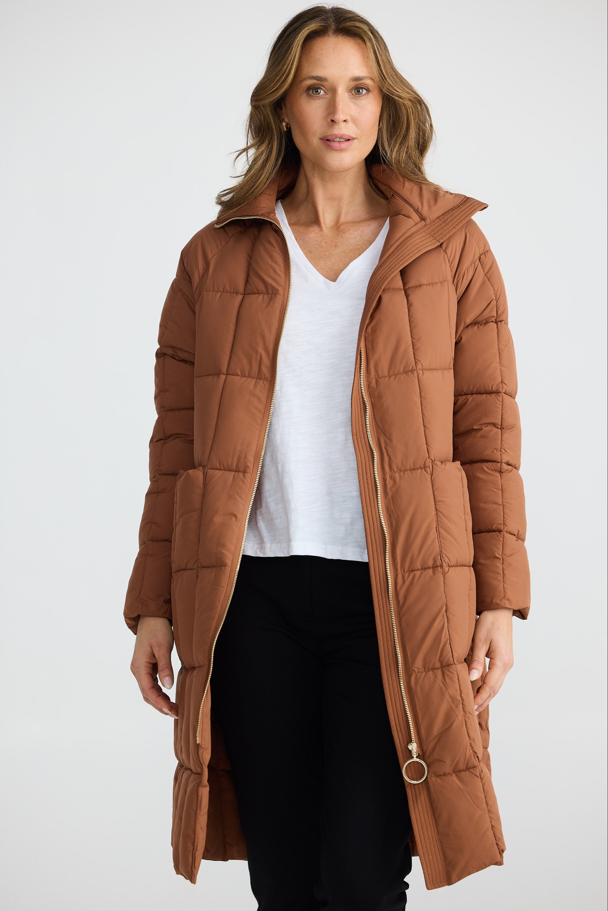 Orion Longline Puffer - Pecan