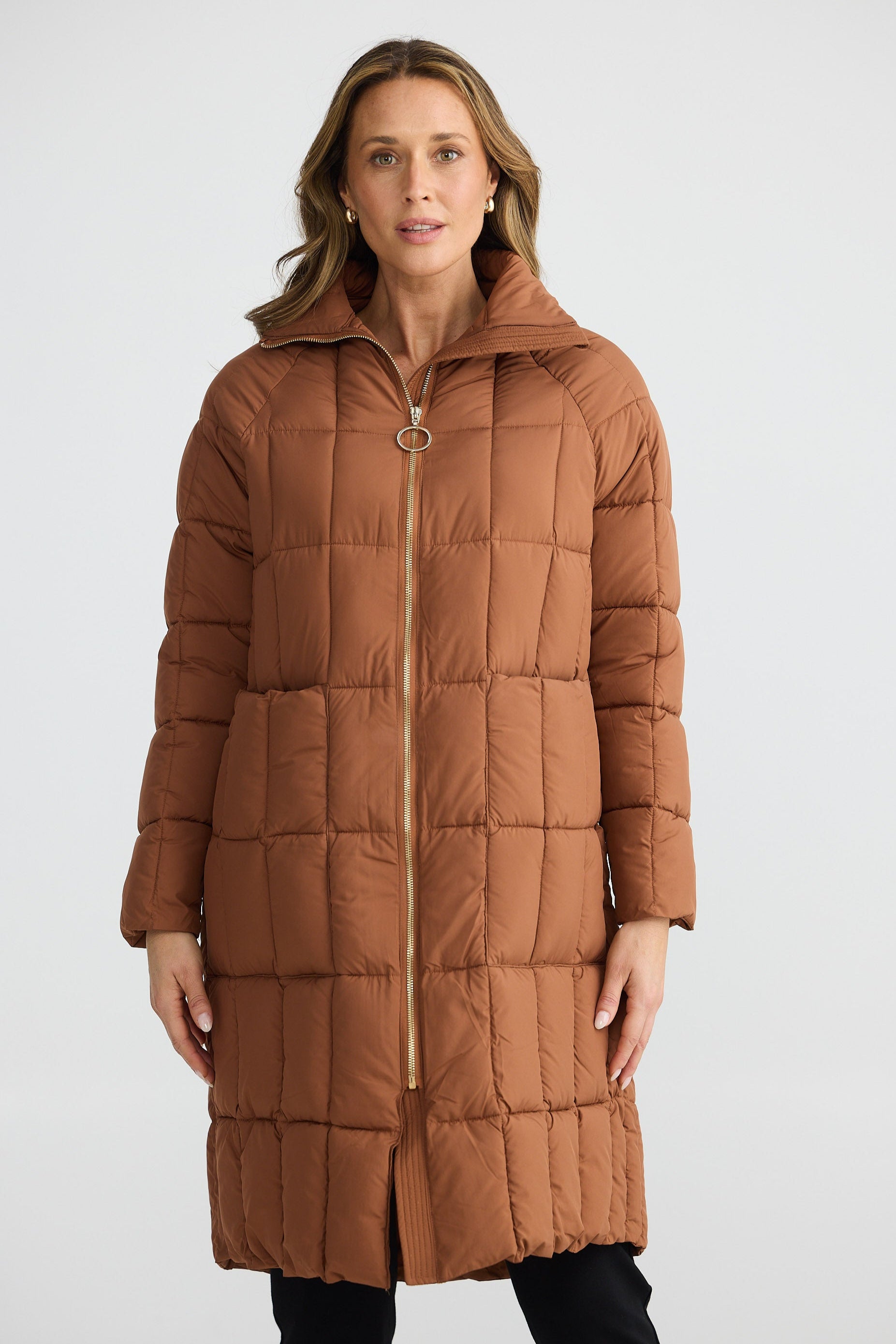 Orion Longline Puffer - Pecan