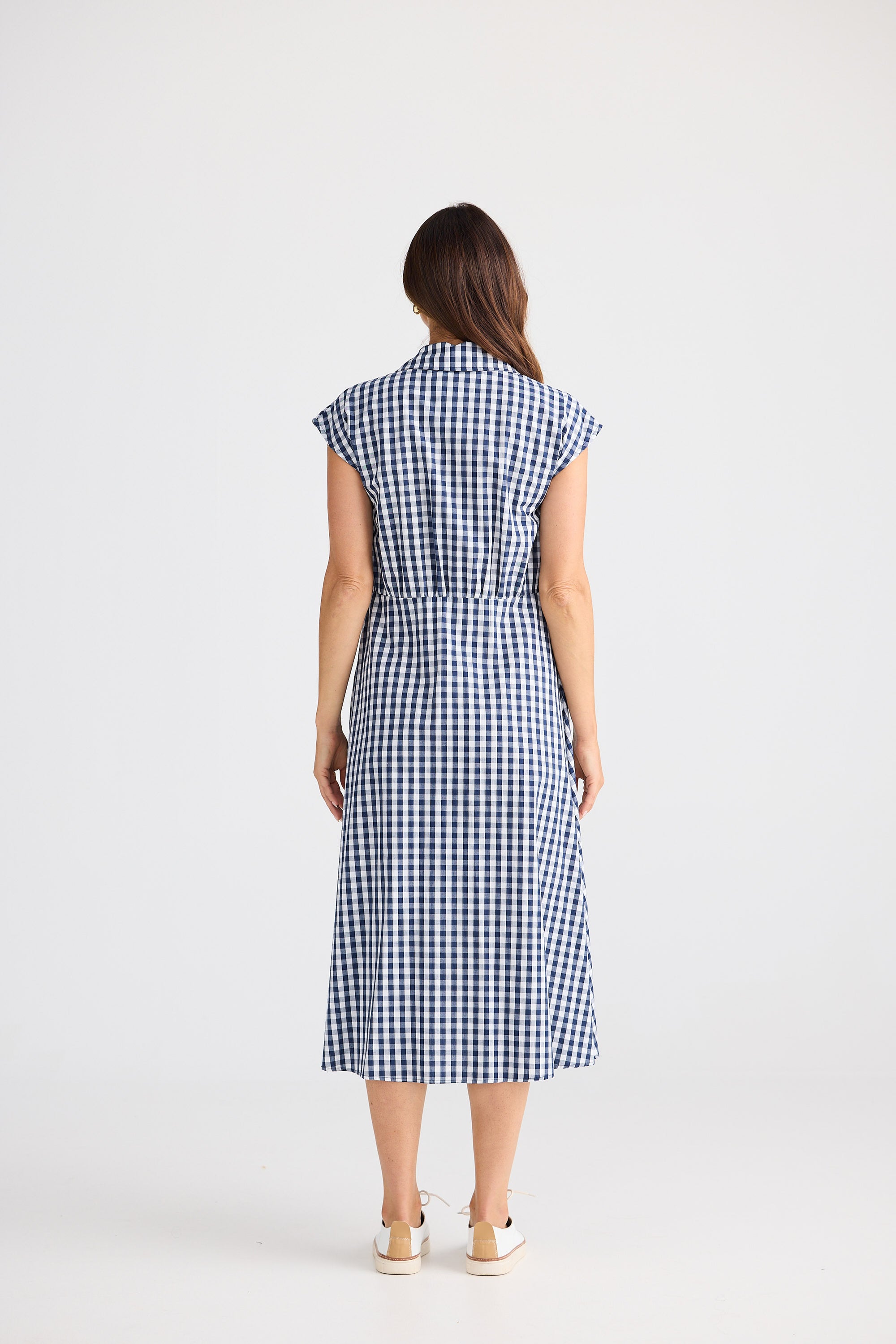 Musings Dress - Navy Gingham