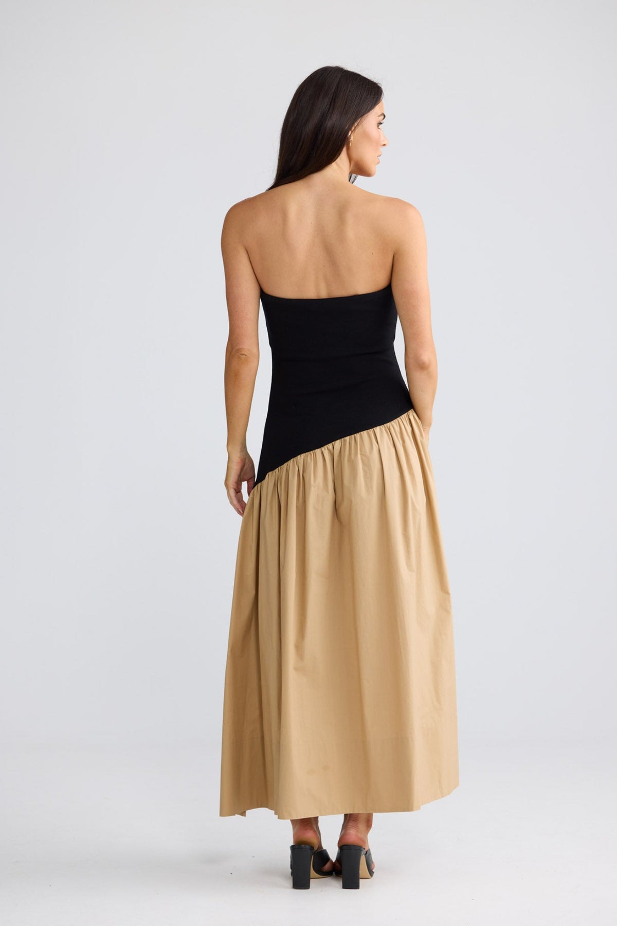 Model wearing Sonita Dress in Black by Brave + True, view 2.
