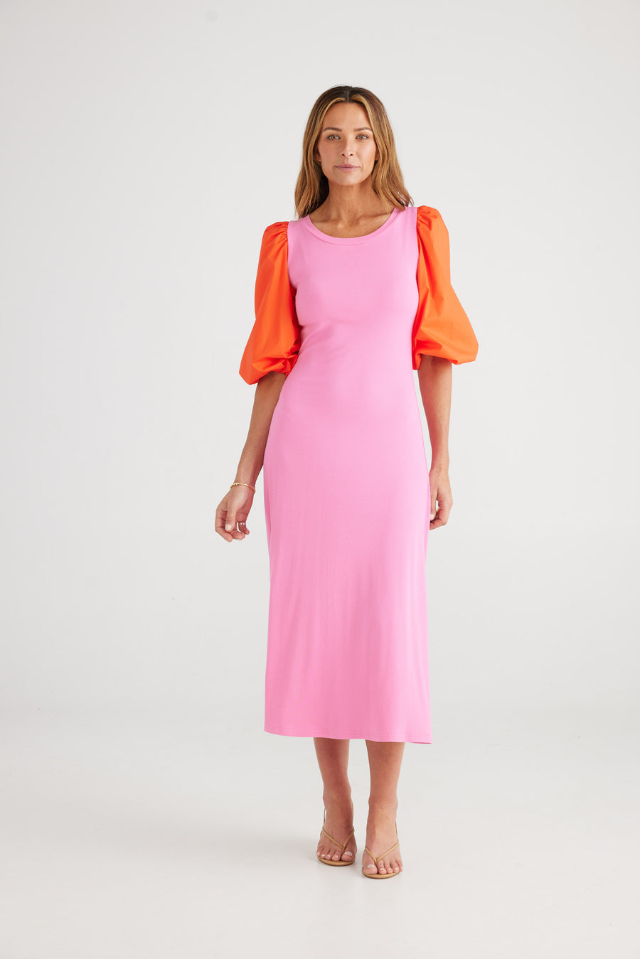 Remi Dress - Hot Pink + Mandarin