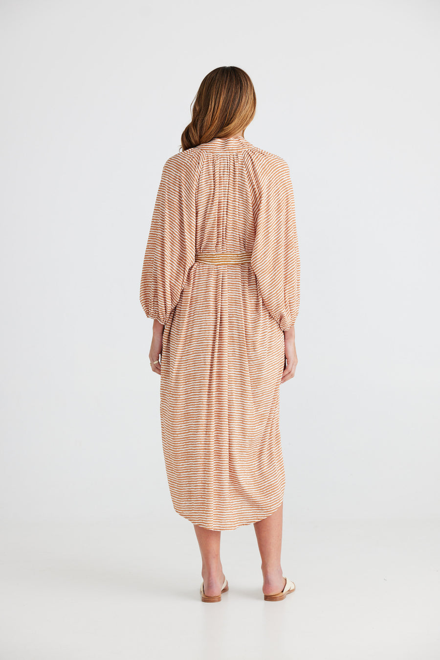 Second Valley Dress - Tan Stripe