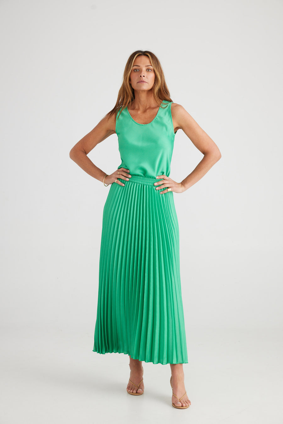 Alias Pleated Skirt - Green