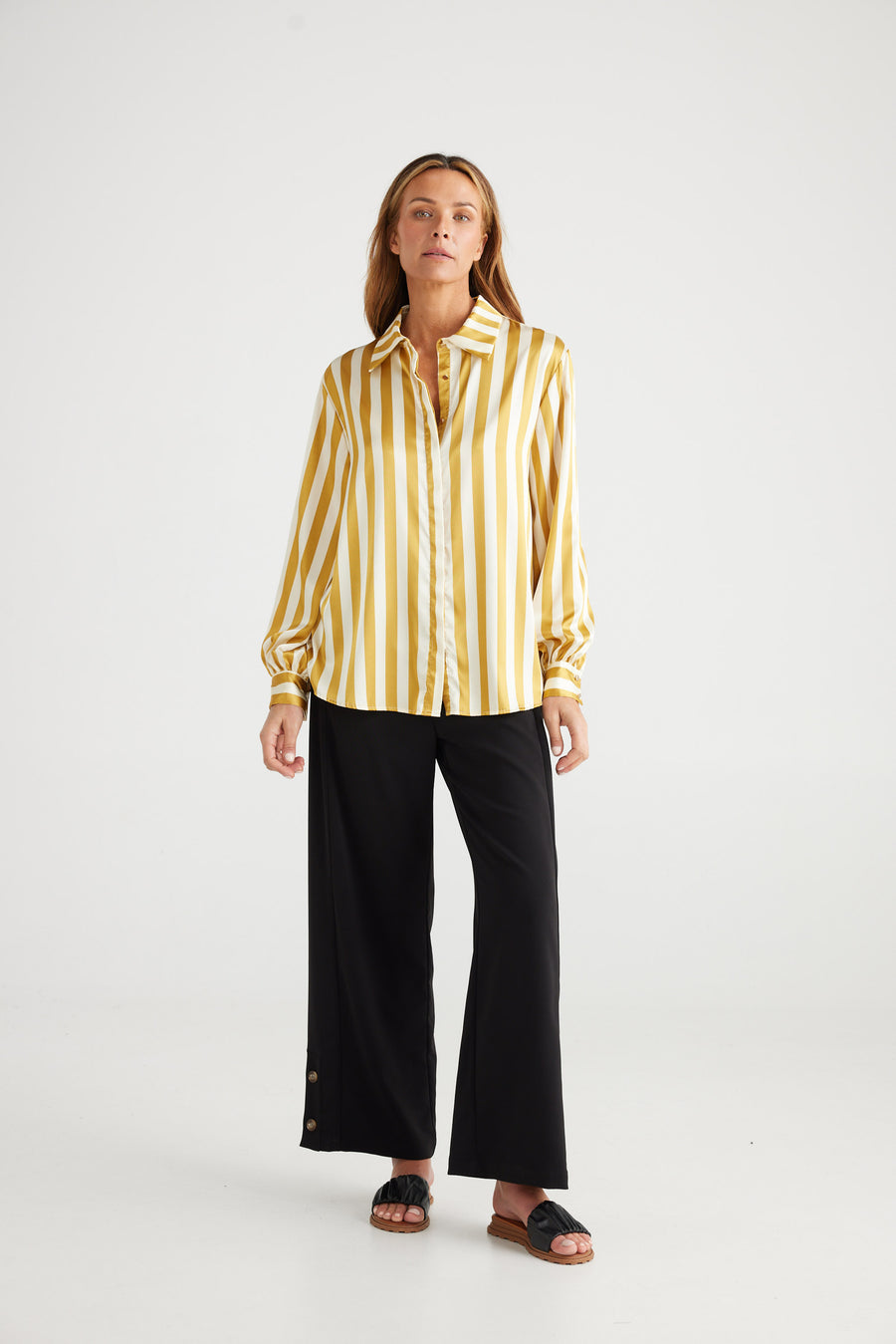 Sampson Shirt - Marigold Stripe