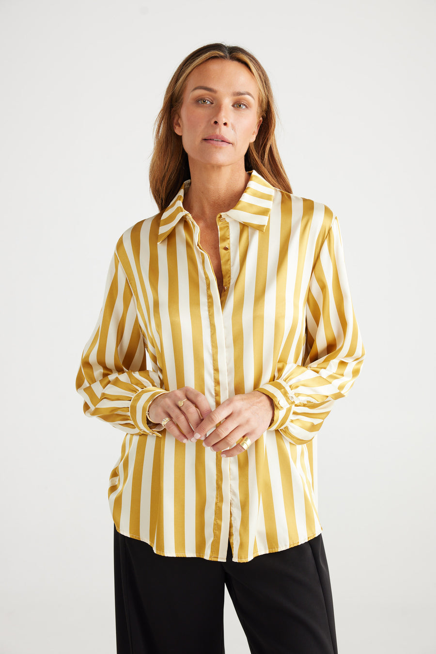 Sampson Shirt - Marigold Stripe