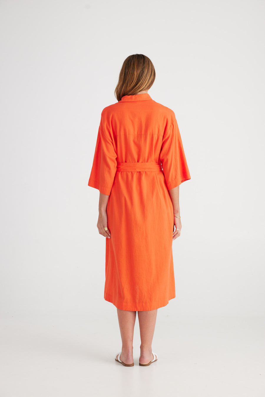 Monica Shirt Dress - Mandarin