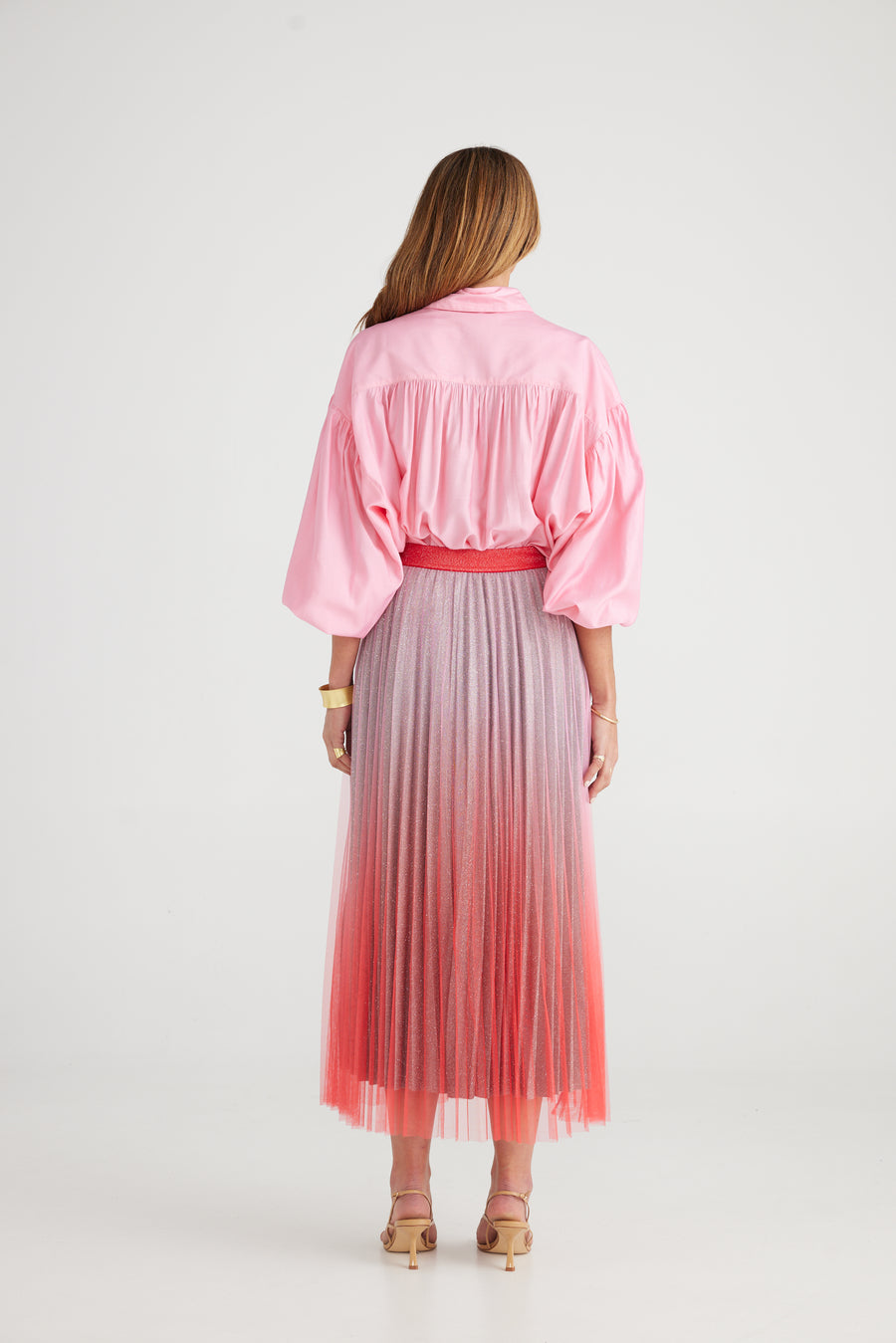 West End Skirt - Pink + Red