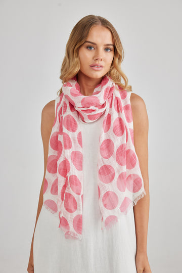 Spot On Scarf - Pink