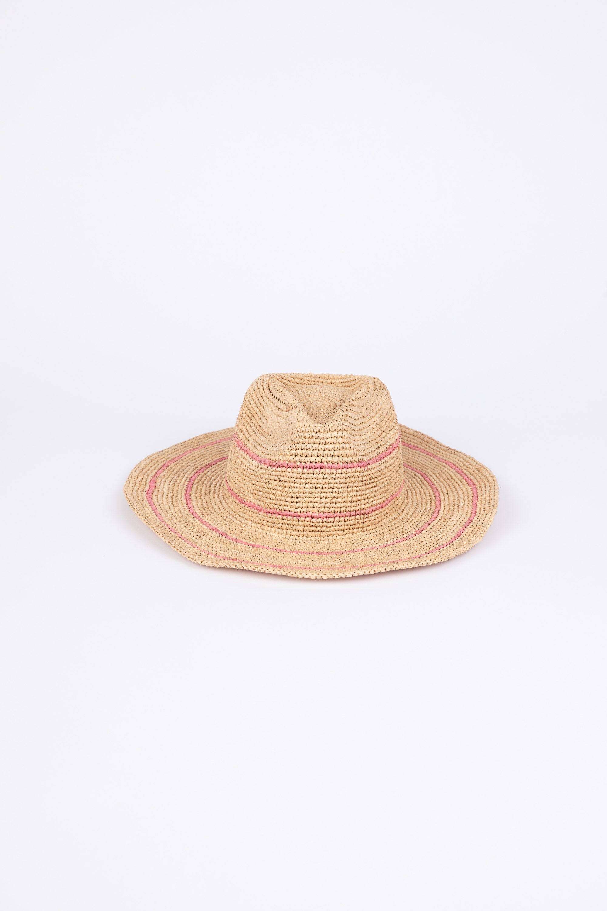 Sandler Hat - Natural W Pink